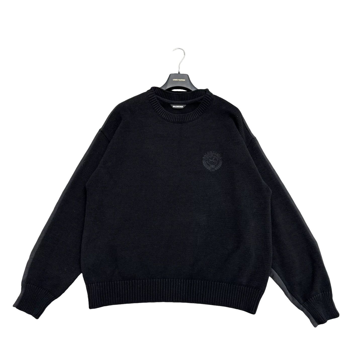 Balenciaga Balenciaga Crest Logo Knit Sweater Size S Size US S / EU 44-46 / 1 - 1 Thumbnail