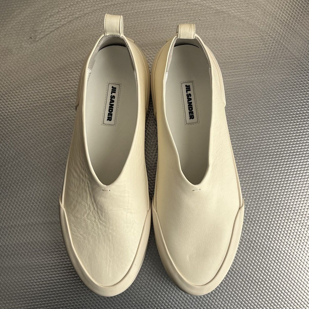 スニーカー JIL SANDER Leather slip-on sneakers Jil Sander Leather Slip On Sneakers with Platform women