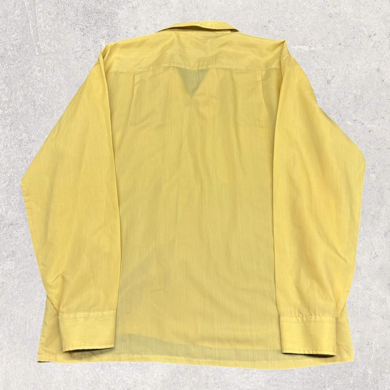 Vintage 1970s Vintage Yellow Longsleeve Button Up Shirt Size US M / EU 48-50 / 2 - 4 Thumbnail