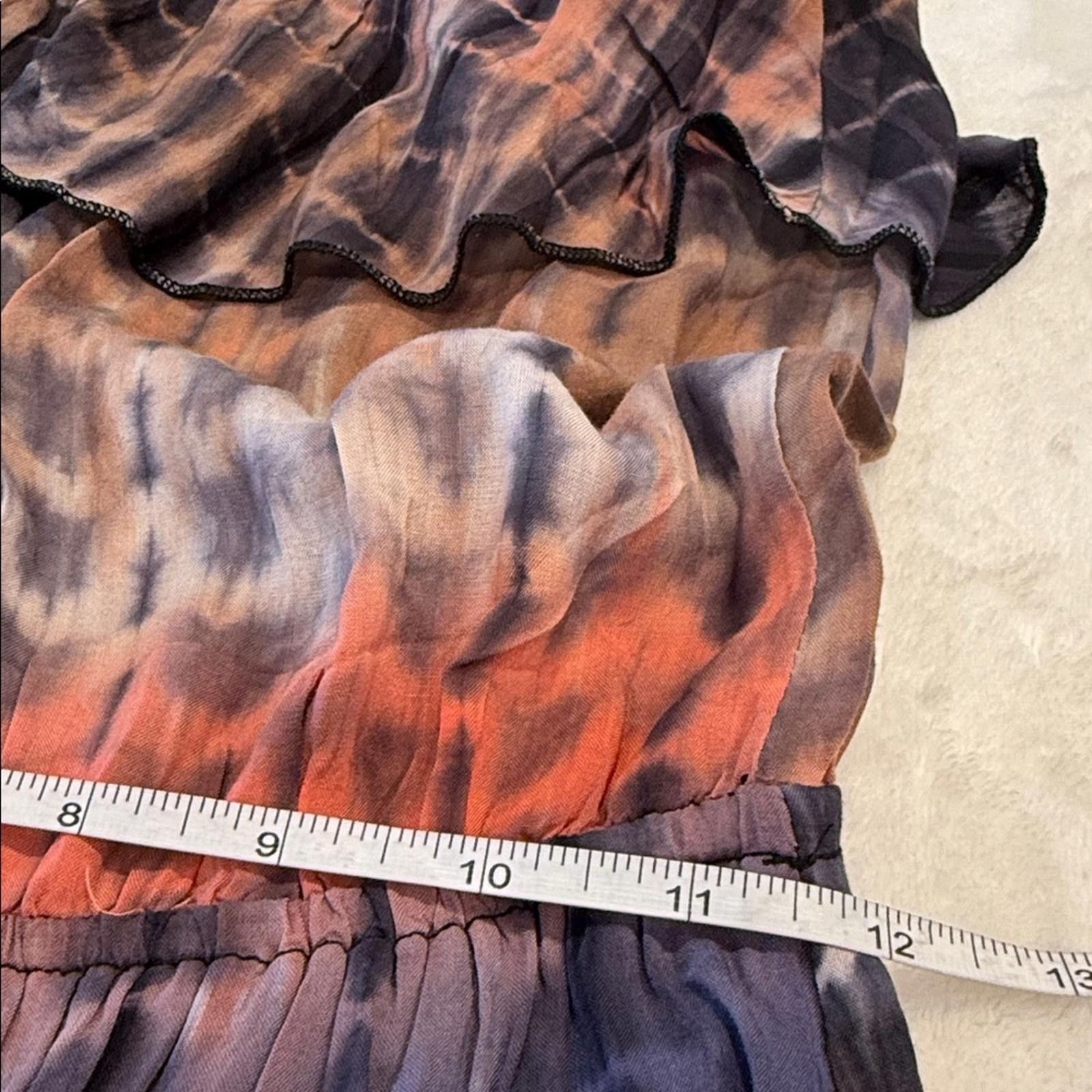 Other Poetry Boho Blue tie dyed sleeveless maxi dress SZ SM Size S / US 4 / IT 40 - 8 Thumbnail