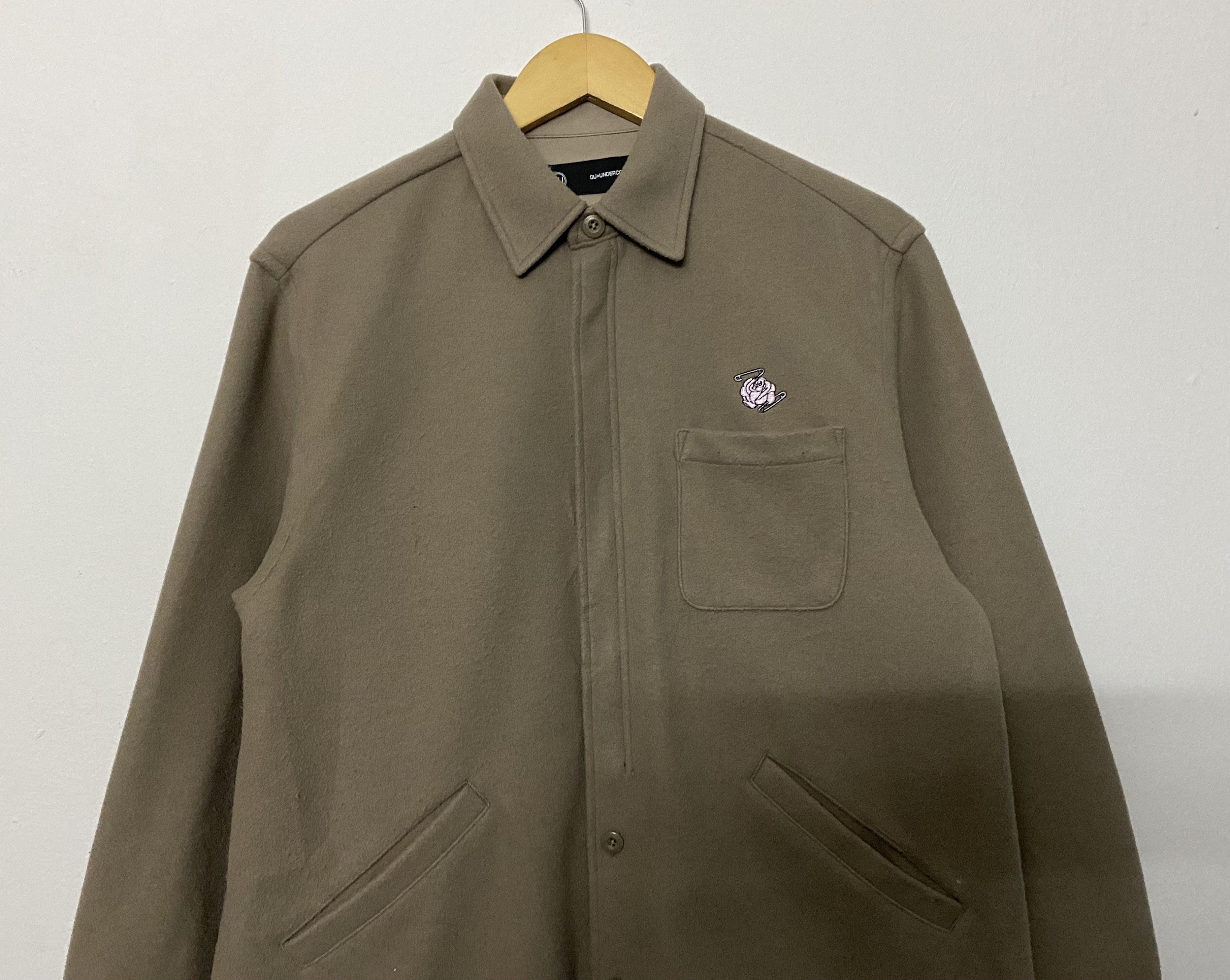 GU × Undercover GU x UNDERCOVER Rose Embroidered Shirt Jacket Size US S / EU 44-46 / 1 - 3 Thumbnail