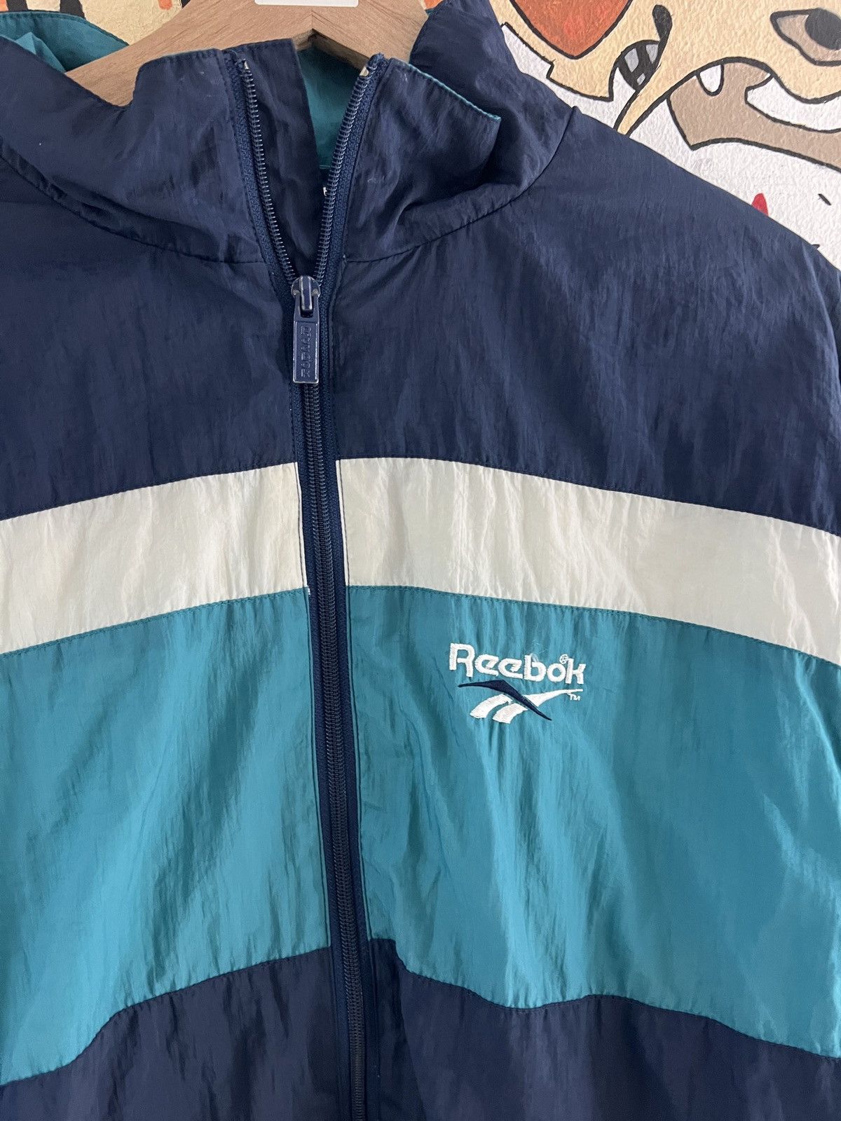 Reebok Vintage Reebok Zip Up Size US M / EU 48-50 / 2 - 2 Thumbnail