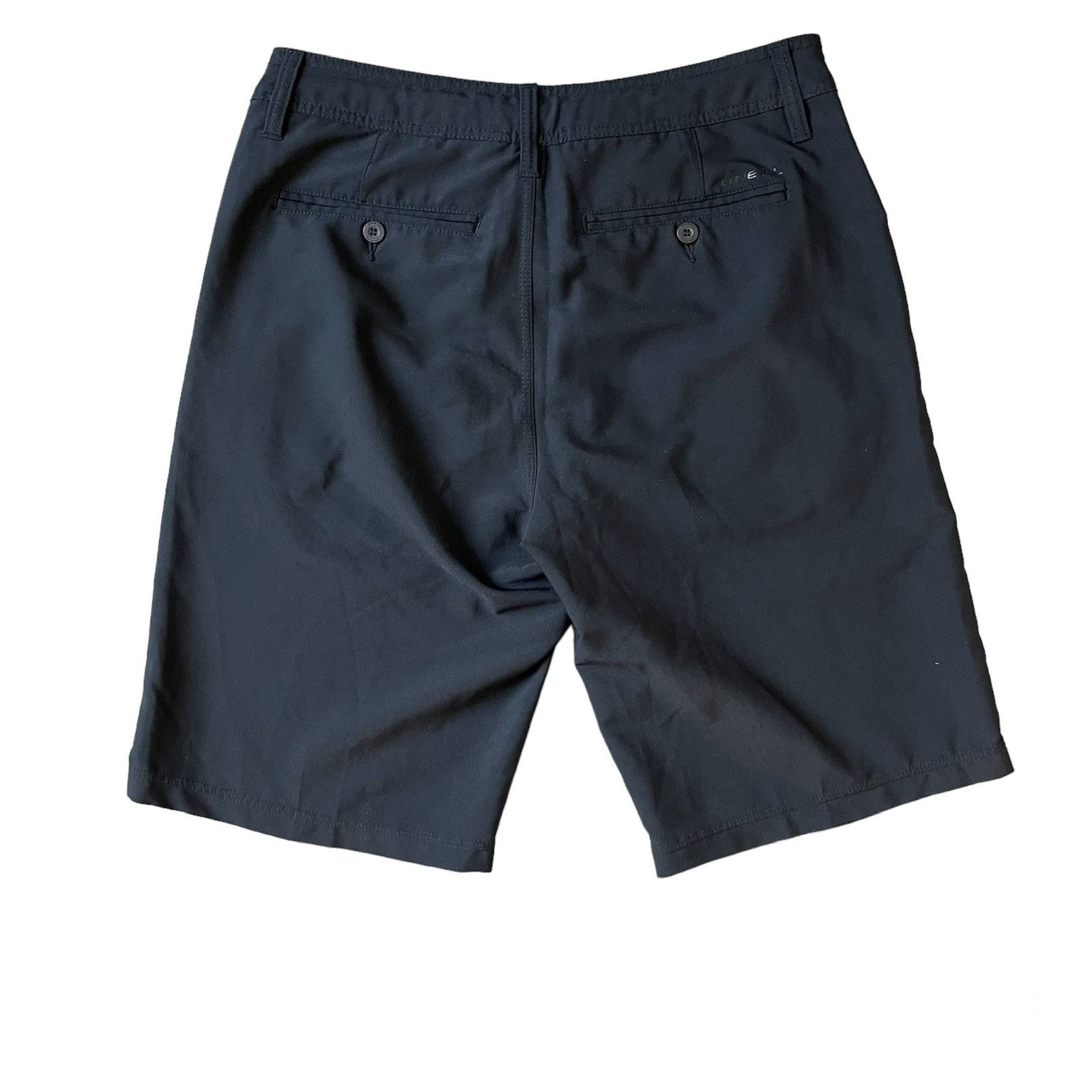 O'Neill Mens 31 O'Neill Hybrid Black Flat Front Casual Dressy Shorts Size US 31 - 2 Thumbnail