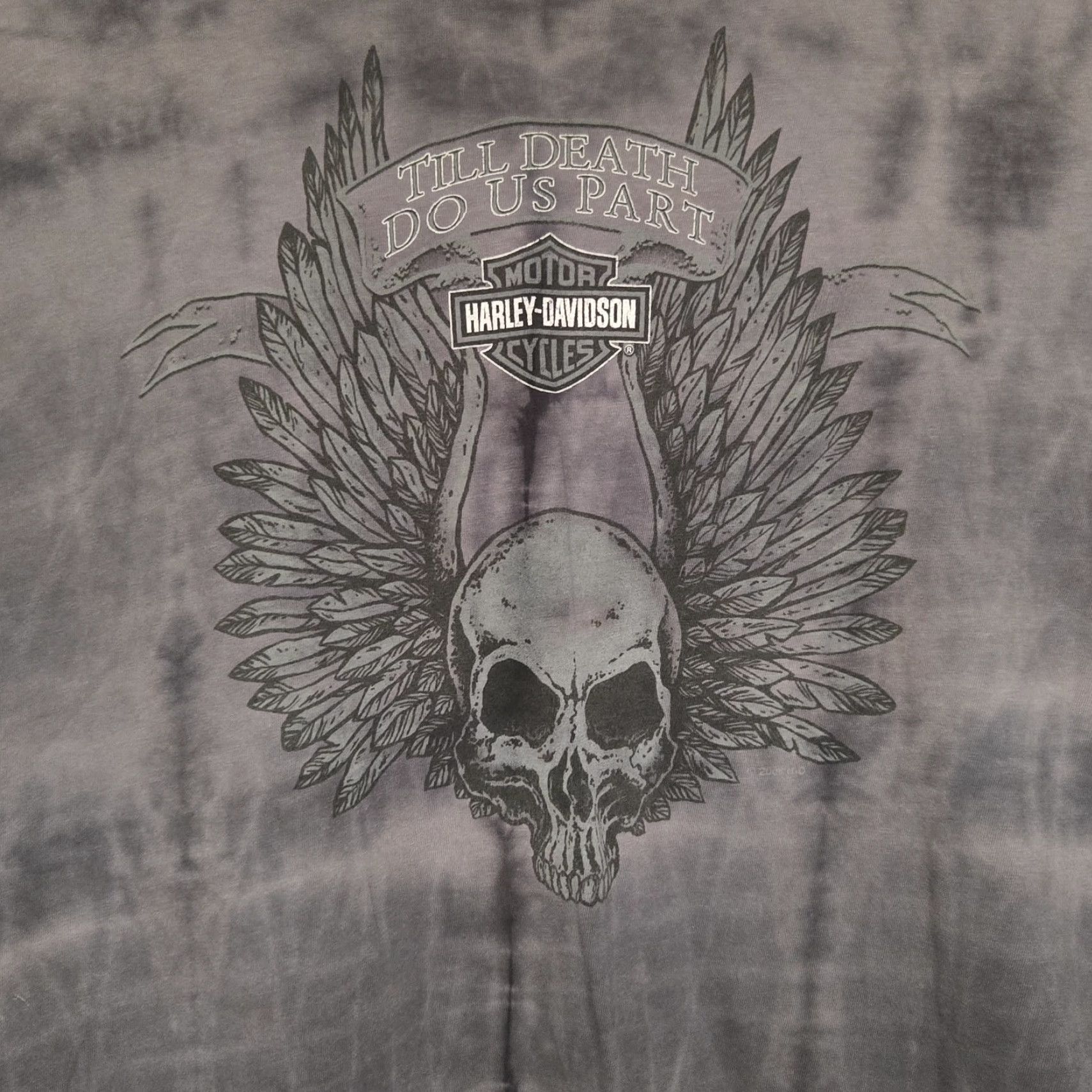Harley Davidson Harley-Davidson T-Shirt Men Regular Size L Gray Tie Dye 2000-2009 Motorcycle Biker Shirt Size US L / EU 52-54 / 3 - 5 Thumbnail