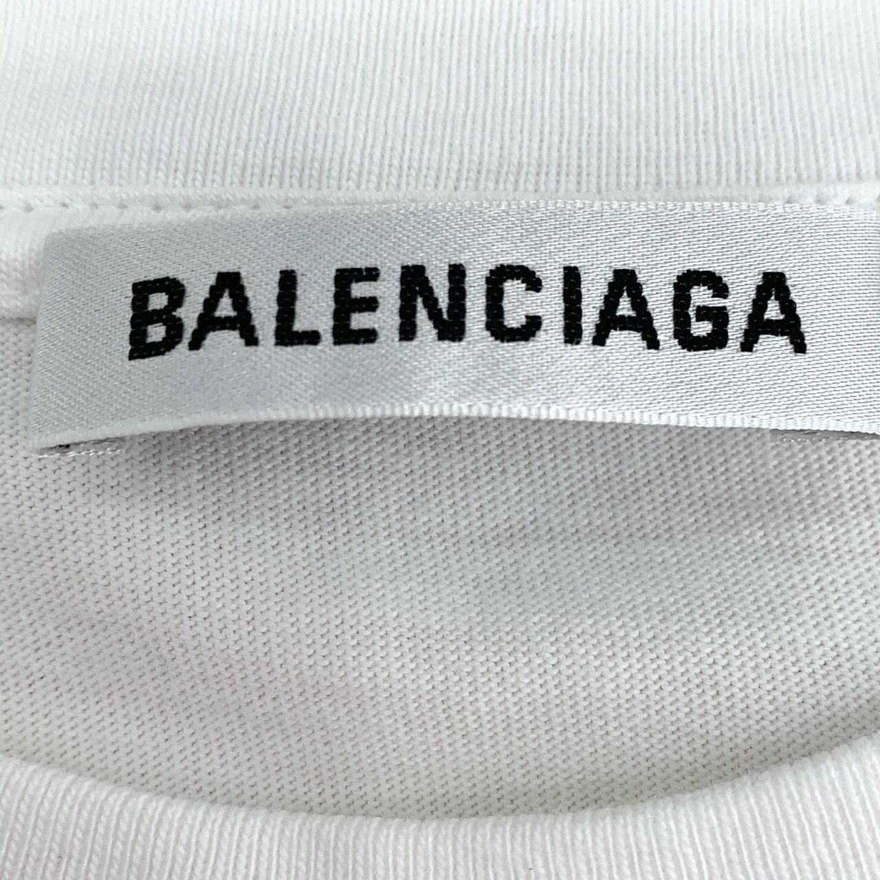 Balenciaga [Balenciaga] Eco-Friendly Print Round-Neck White Cotton Shor Size XS / US 0-2 / IT 36-38 - 2 Thumbnail