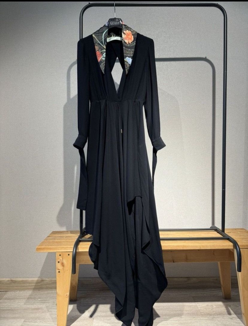 Off-White OFF- White Black Asymmetric Maxi Dress Size XS / US 0-2 / IT 36-38 - 1 Thumbnail