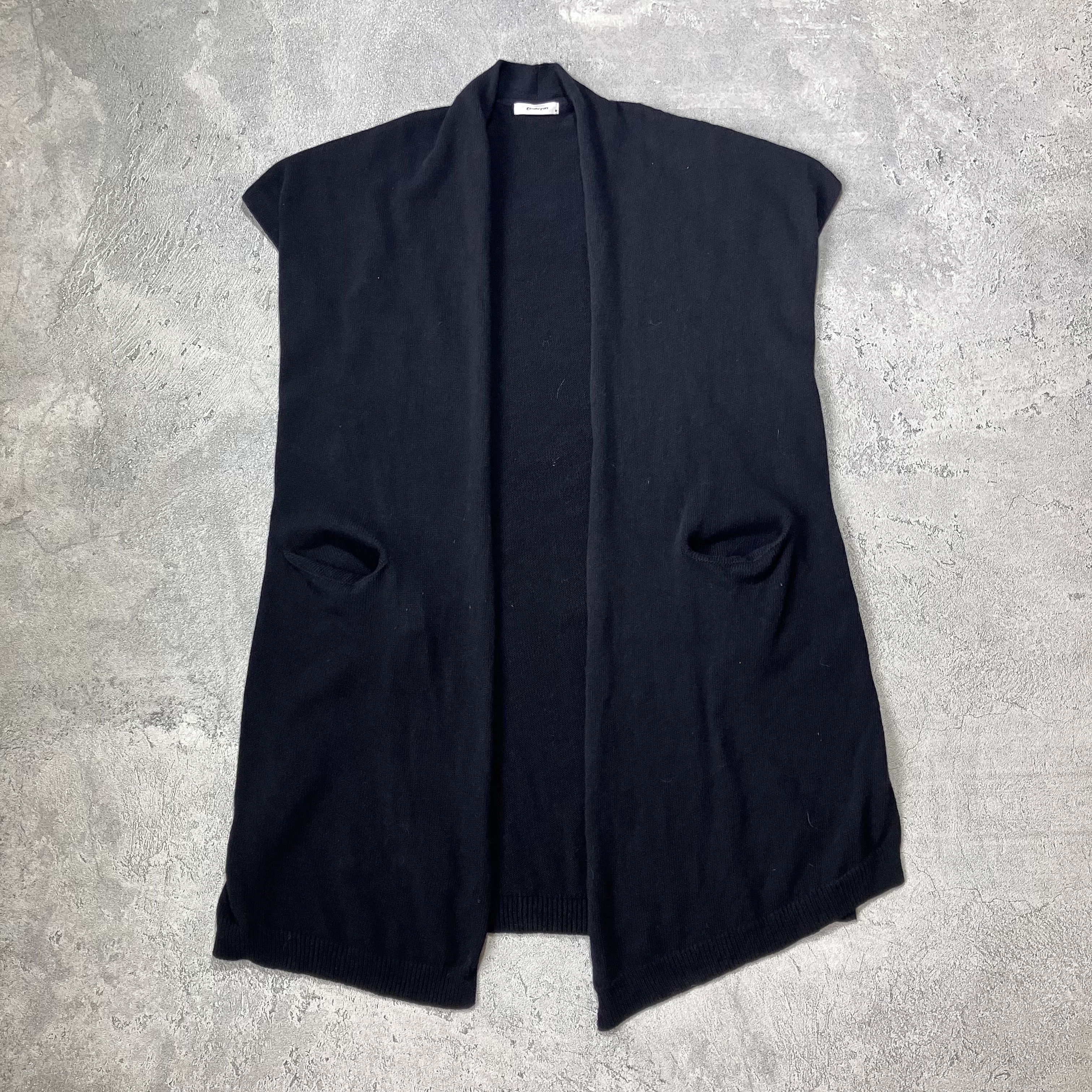Hussein Chalayan Chalayan by Hussein Chalayan black merino wool long knit Size US M / EU 48-50 / 2 - 4 Thumbnail