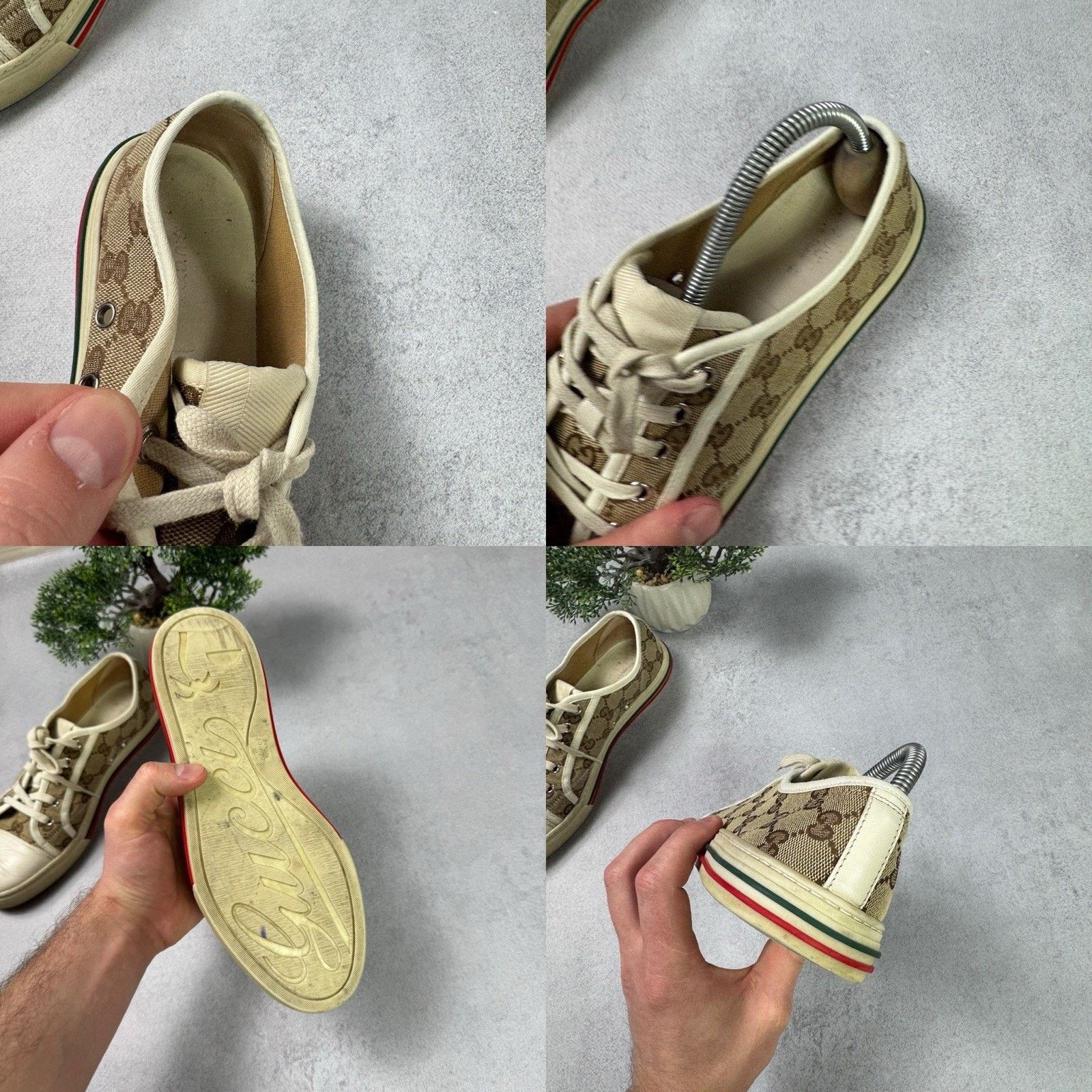 Gucci Gucci Cloth Trainers Canvas GG Monogram Men Size 40 US 7 Size US 7 / IT 37 - 23 Thumbnail