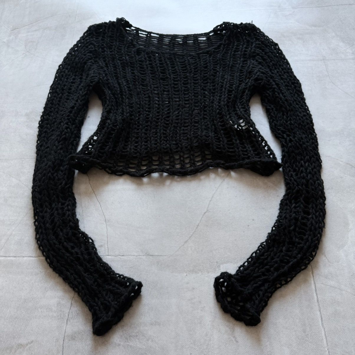Hysteric Glamour Japan Mesh Hysteric Glamour Vibe Knit Ribbed Longsleeve Y2K Size M / US 6-8 / IT 42-44 - 3 Thumbnail
