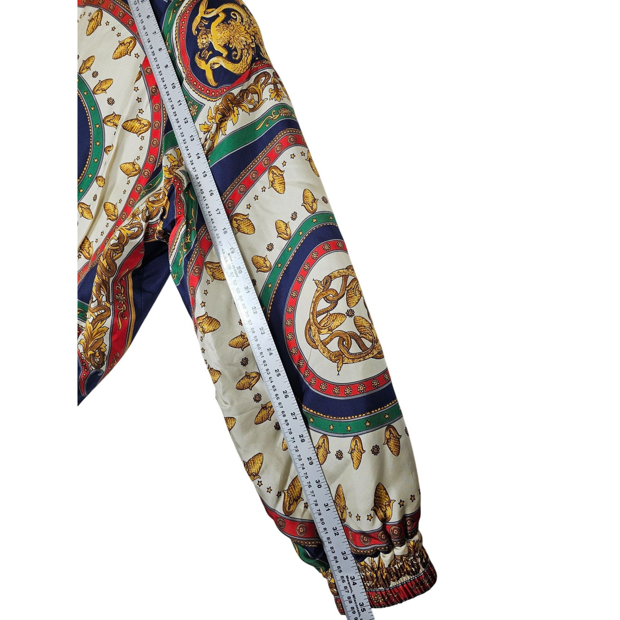 Gucci Gucci Baroque Mermaid Bomber Jacket Zip Size 52 XL Size US L / EU 52-54 / 3 - 4 Thumbnail