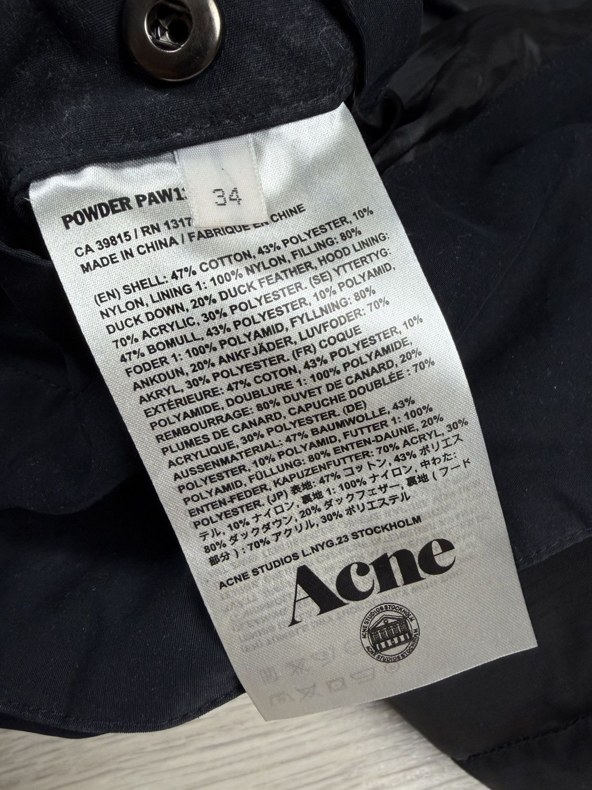 Acne Studios Acne Studios Puffer Down Jacket Parka Coat Powder Paw12 Size XS / US 0-2 / IT 36-38 - 9 Thumbnail