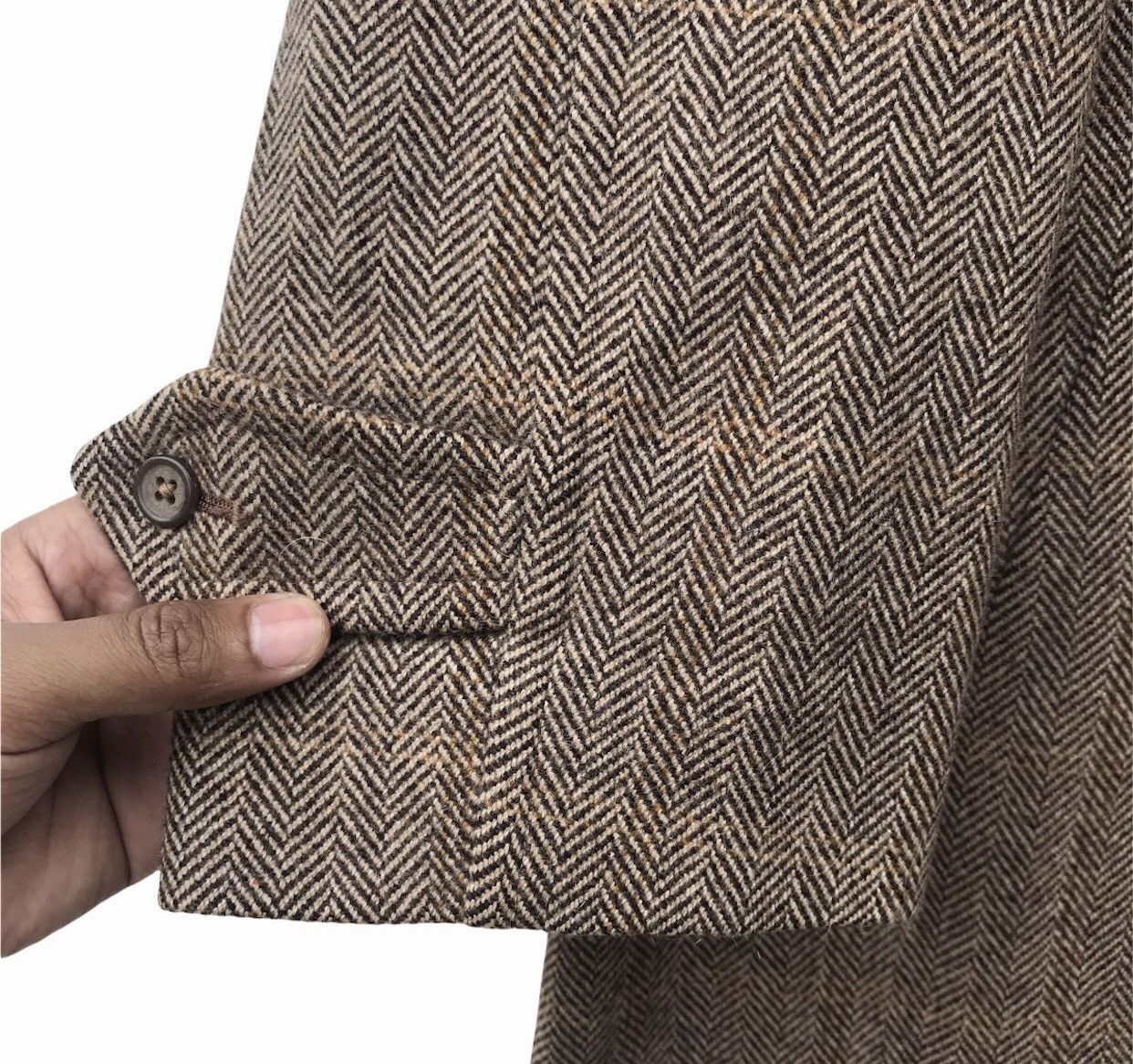 Burberry × Burberry Prorsum 🔥Very Rare🔥Vintage ‘Burberrys’ Houndstooth 100% Wool Coat Size US M / EU 48-50 / 2 - 5 Thumbnail
