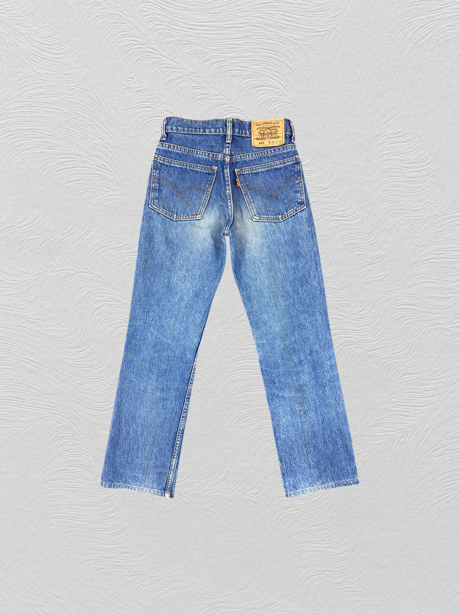 Japanese Brand Blue Vintage Levis 653 Orange Tab Jeans 26x27.5 - JN3229 Size US 26 / EU 42 - 2 Thumbnail