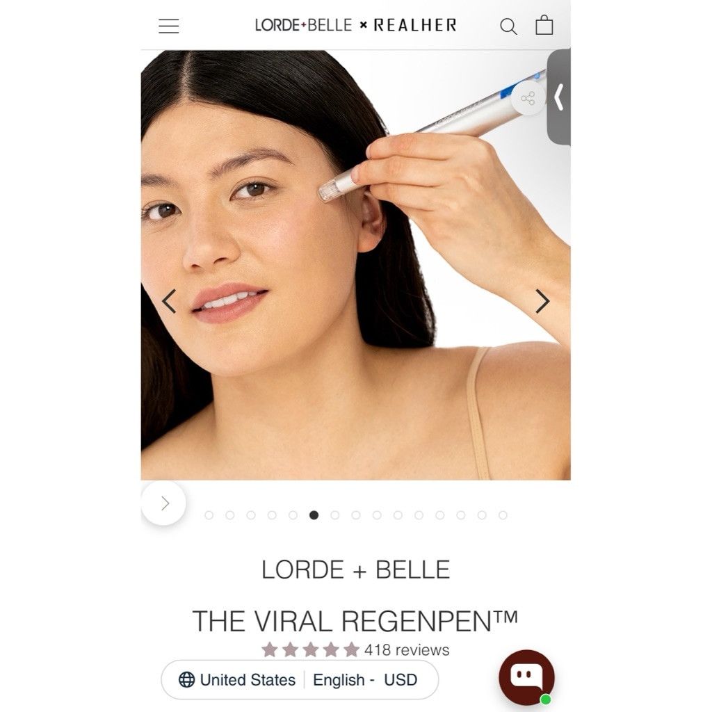 Designer NWB $299 RegenPen™ Lorde + Belle Tool + 5 Cartridges Size ONE SIZE - 7 Thumbnail