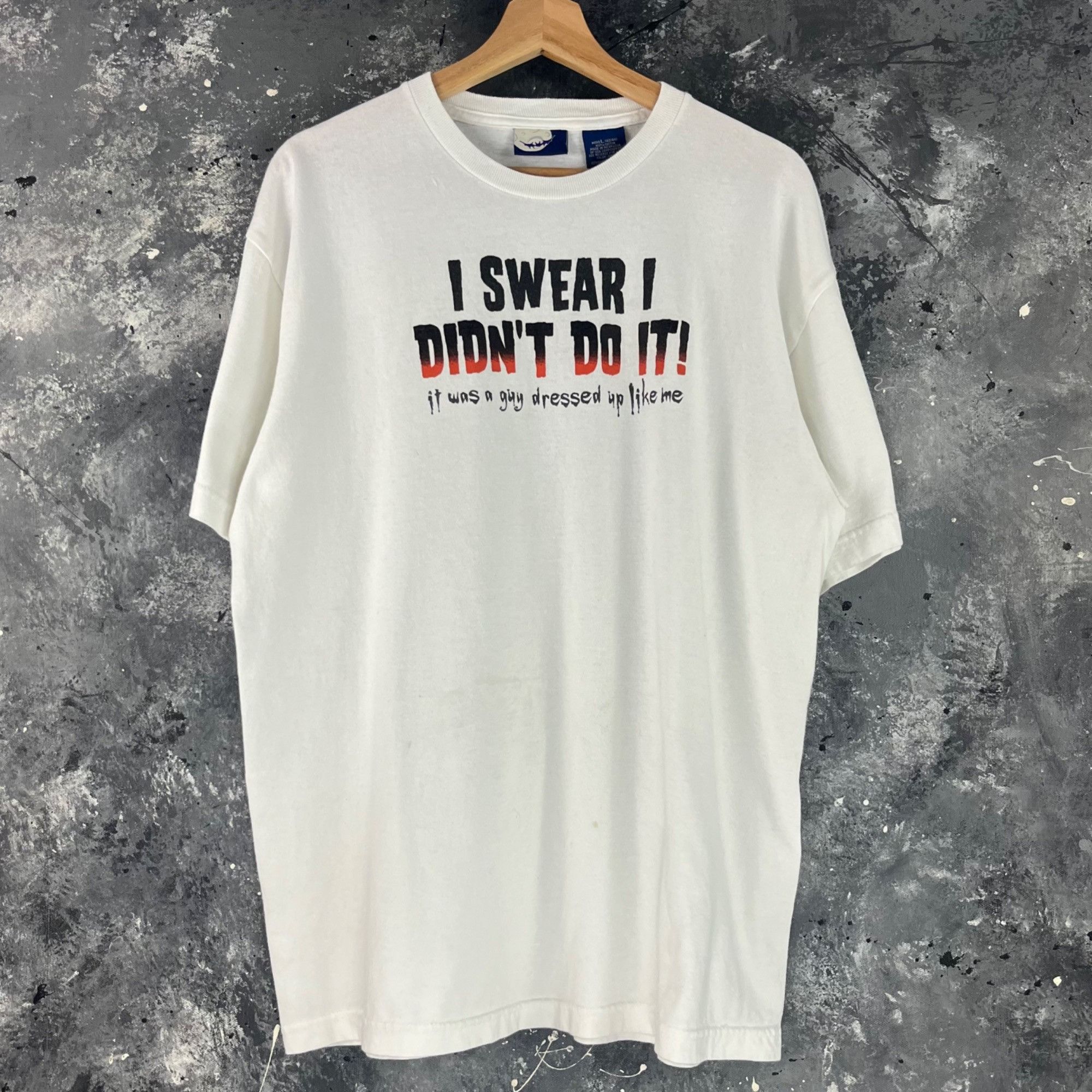 Vintage Vintage Y2K Humor script shirt Size US L / EU 52-54 / 3 - 1 Thumbnail