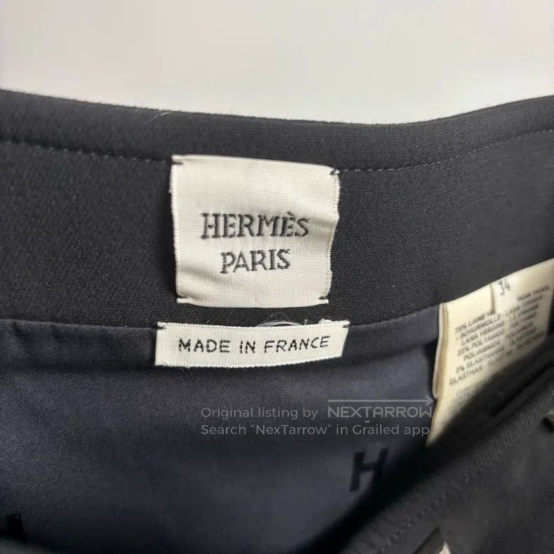 Hermes Hermes Black Studded Skirt Size 42" / US 20 - 4 Thumbnail