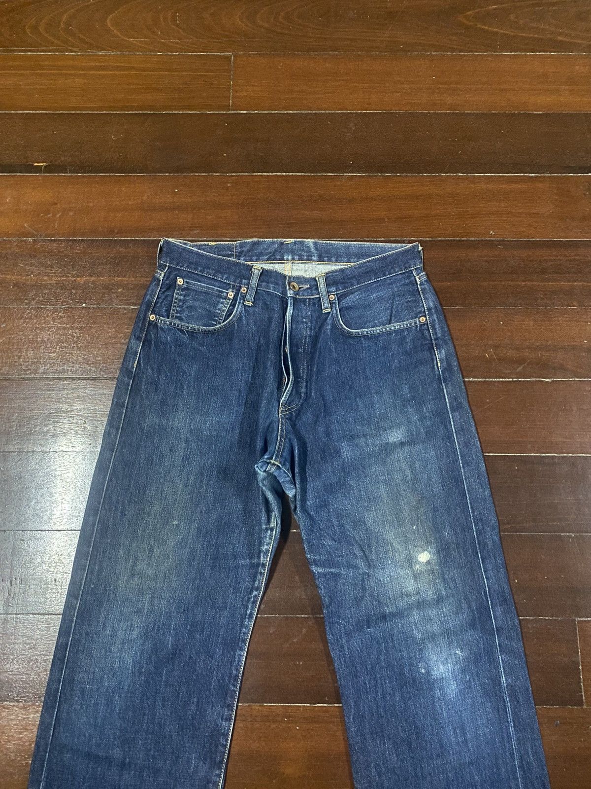 Edwin Vintage 90s Edwin 505 Selvedge Straight Jeans rusty mud wash Size US 35 - 5 Thumbnail