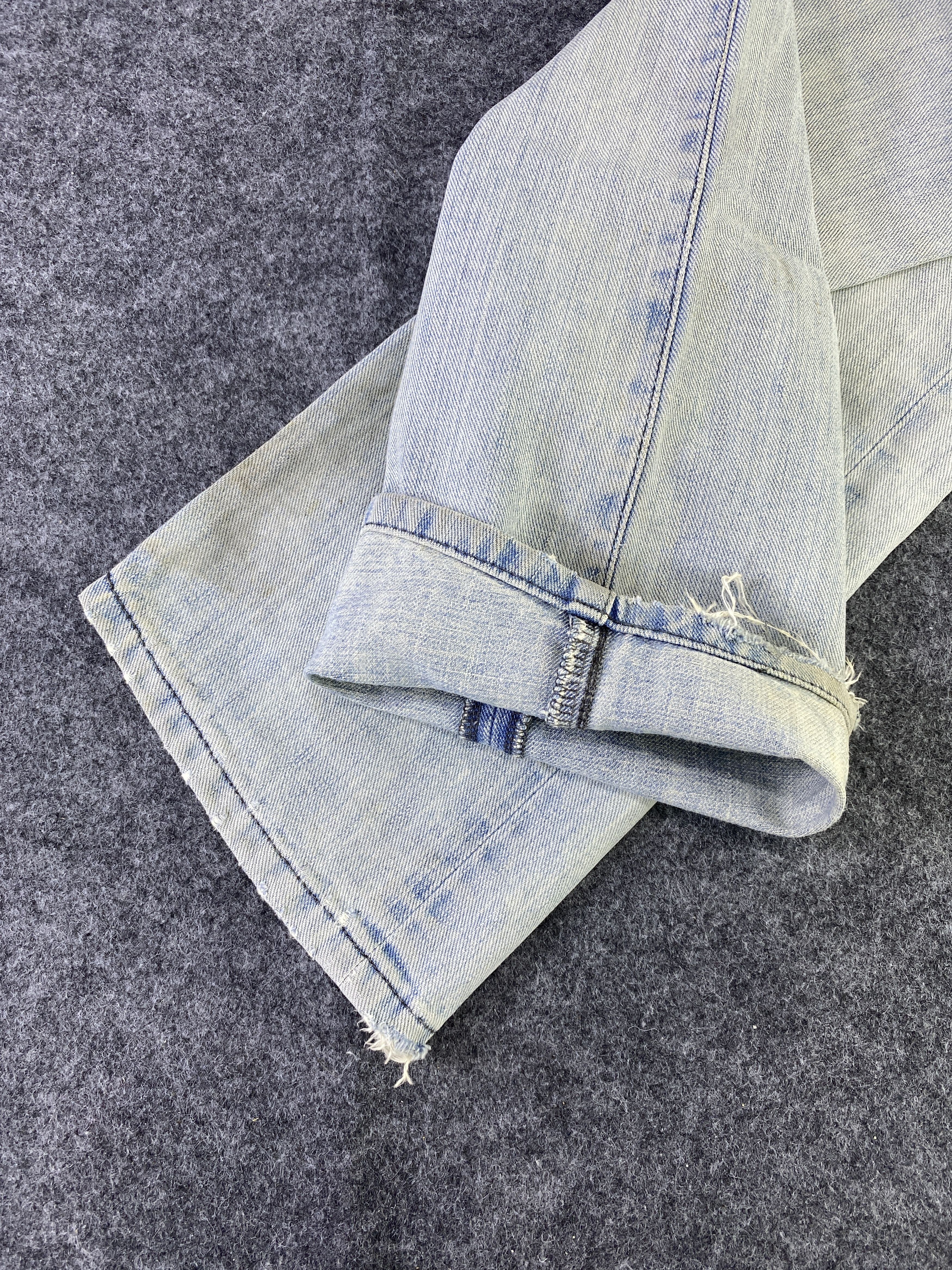 Lee Vintage Lee Low Waisted Distressed Jeans - J893 Size 30" / US 8 / IT 44 - 13 Thumbnail