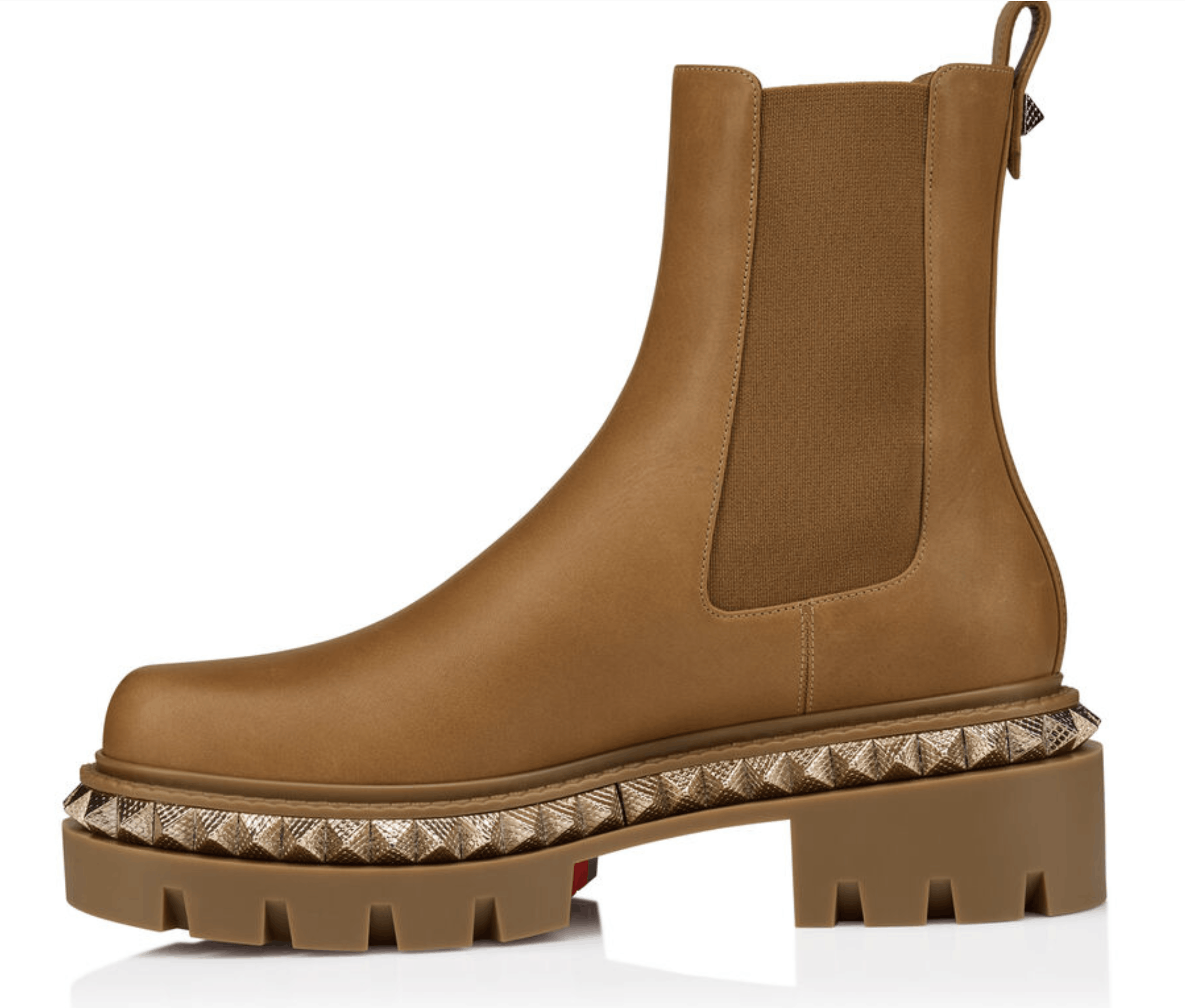Christian Louboutin St Emilia Pyraclou Flat Terra Brown Chelsea Lug Boot 38 Size US 8 / IT 38 - 14 Thumbnail