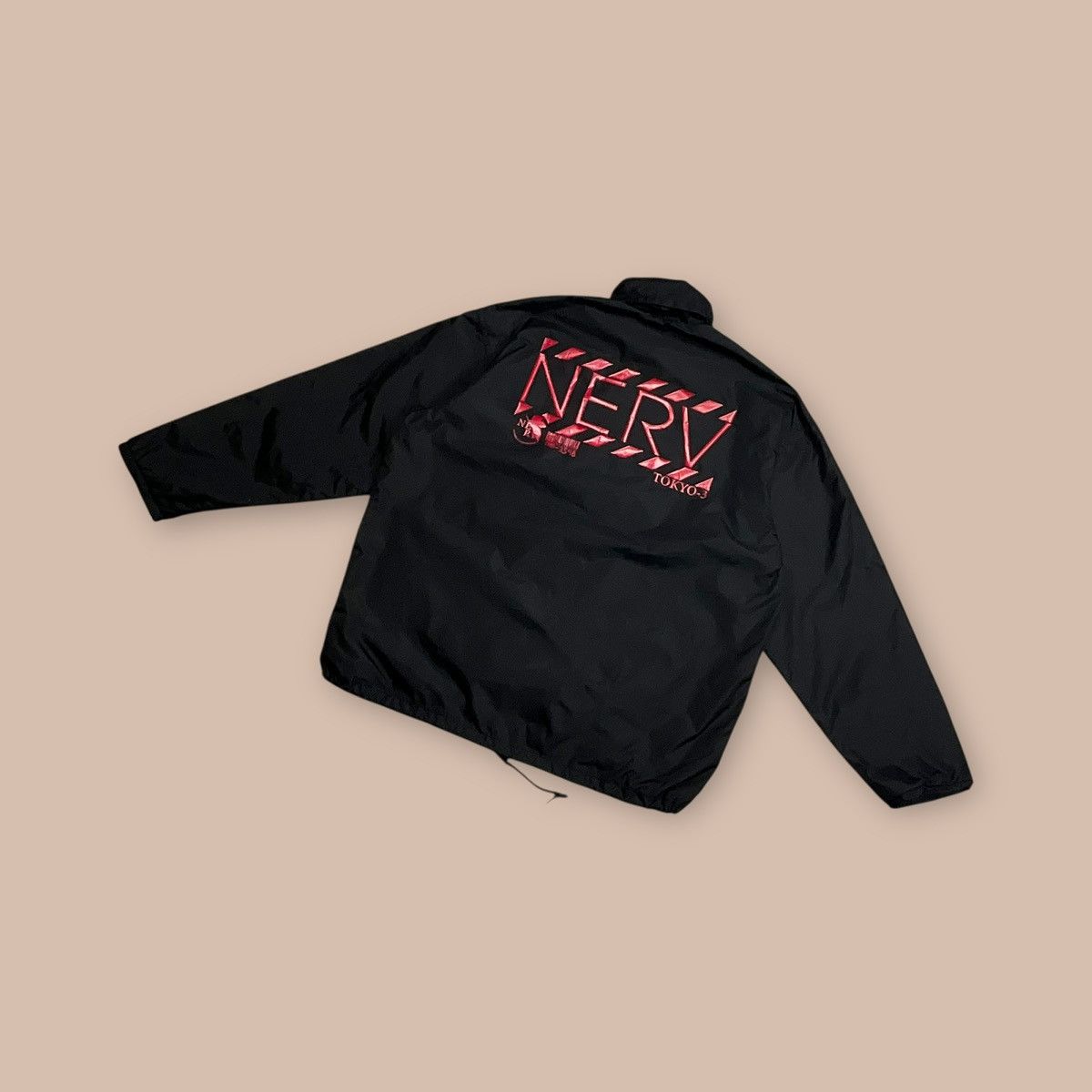 Anime Vintage Cospa X Evangelion "Tokyo-3 NERV" Nylon Hoodie Size US XXL / EU 58 / 5 - 3 Thumbnail