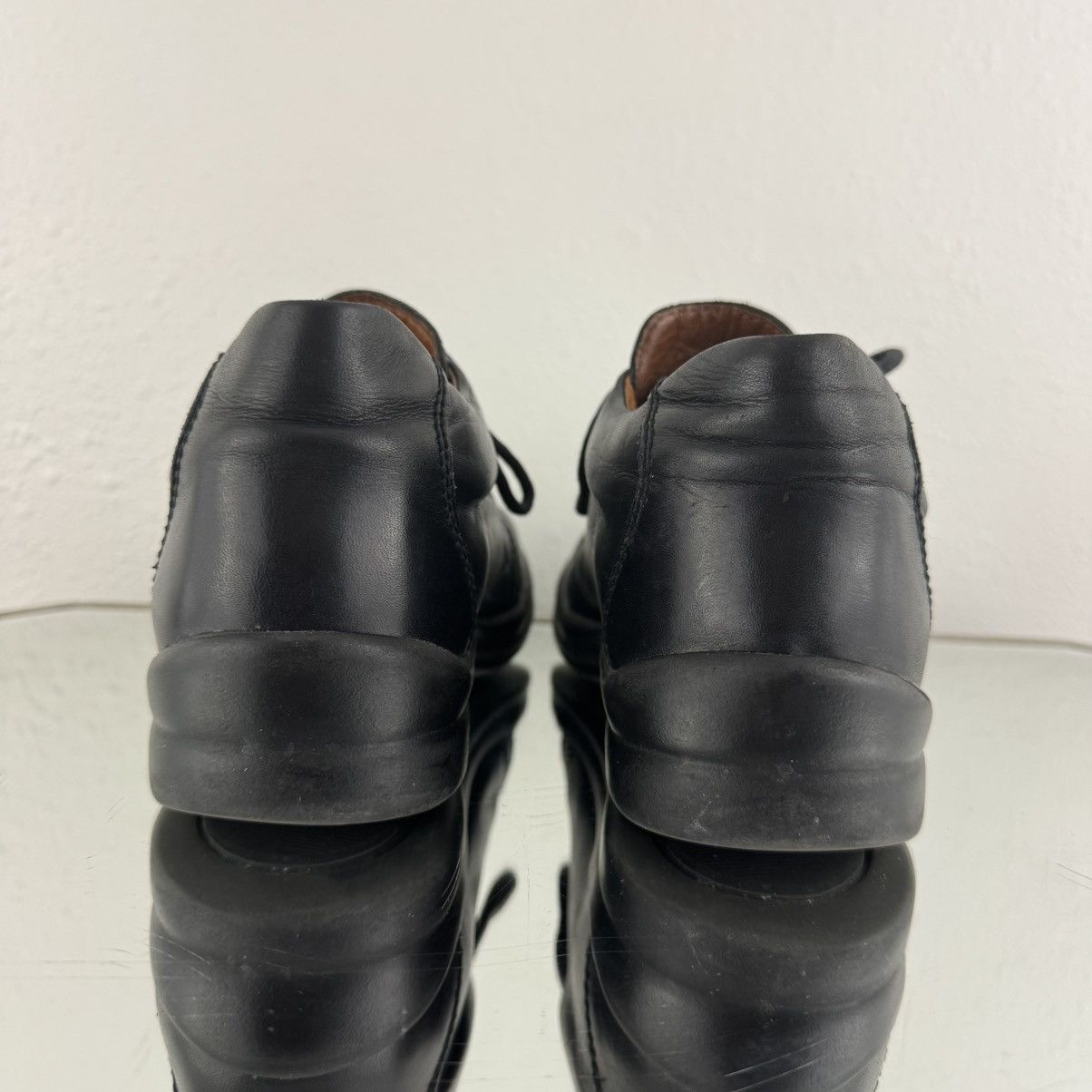 Birkenstock BIRKENSTOCK Footprints Womens Black Leather Oxford Shoes Size US 7.5 / IT 37.5 - 3 Thumbnail