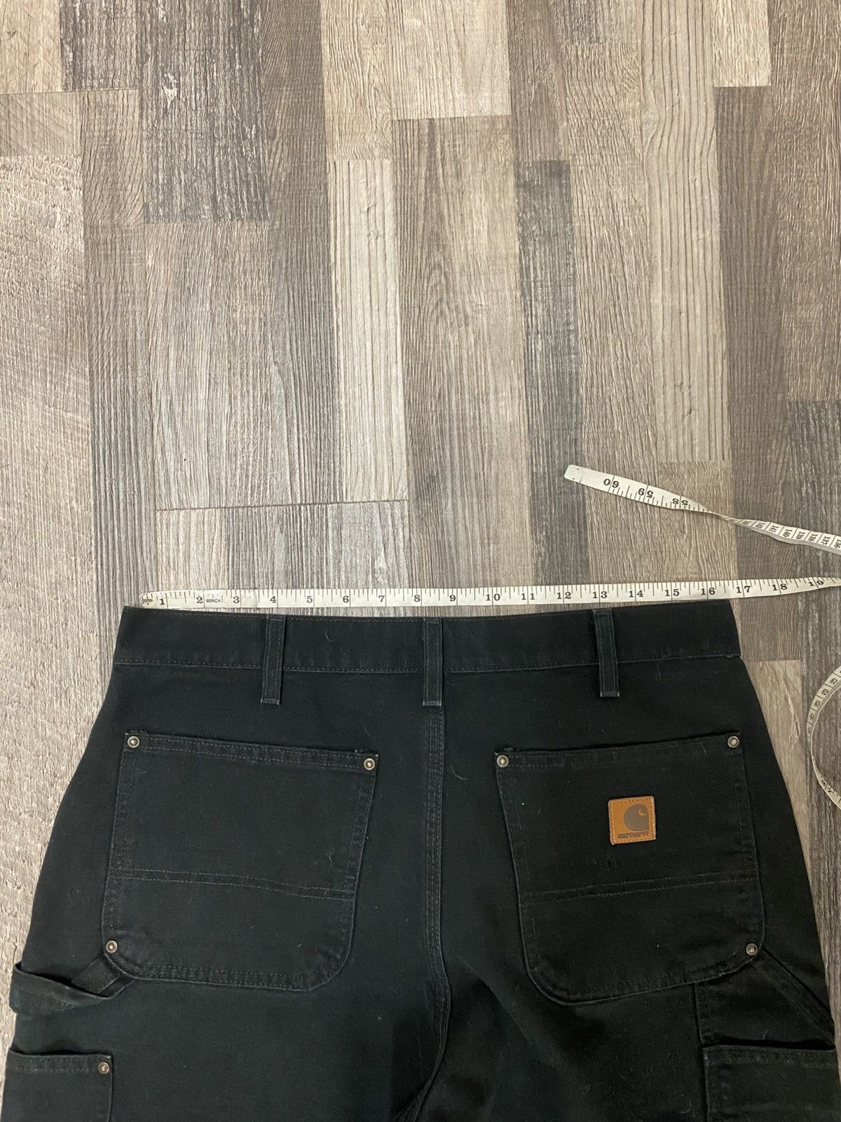 Carhartt Vintage Carhartt Double Knee Front Black Baggy Pants Y2K Size US 33 - 7 Thumbnail