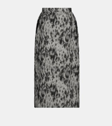 Dior o1w1db11124 Technical Fabric Skirt in Grey Size 26" / US 2 / IT 38 - 2 Thumbnail