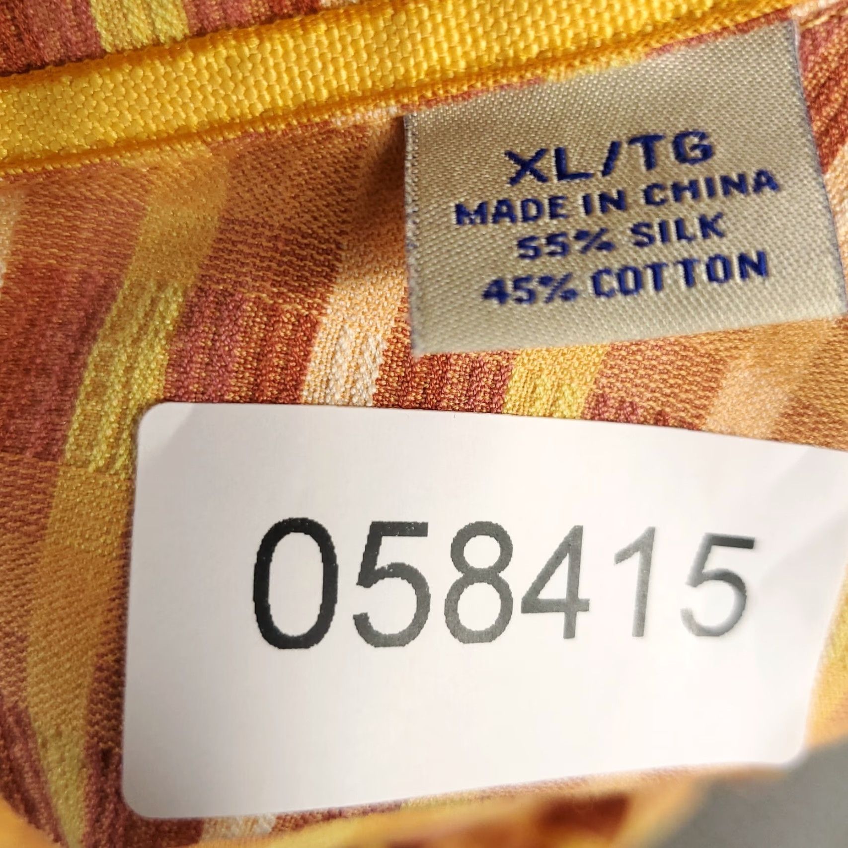 Tommy Bahama Tommy Bahama Shirt Mens XL Orange Silk Hawaiian Button Up Short Sleeve Size US XL / EU 56 / 4 - 8 Thumbnail
