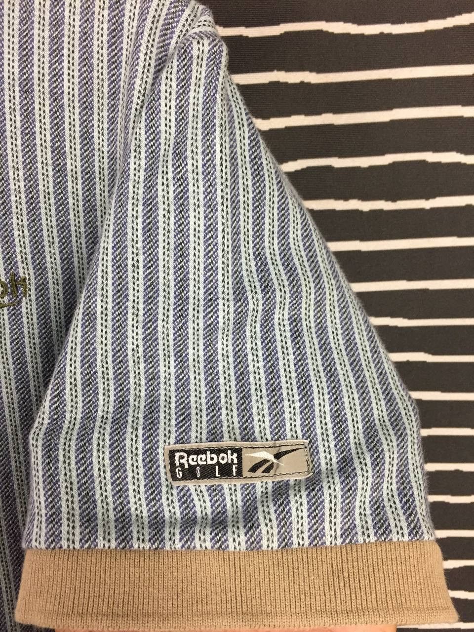 Reebok Vtg 90s Reebok Golf Retro Sportswear Striped Knit Polo Shirt Size US M / EU 48-50 / 2 - 5 Thumbnail