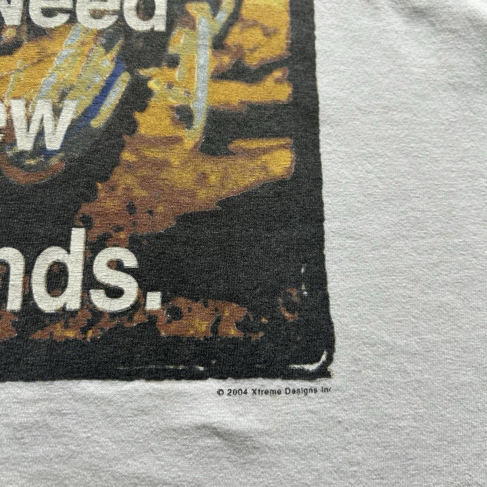 Vintage Vintage 90s Xtreme Racing Motocross T-Shirt XL Y2K Funny Art Size US XL / EU 56 / 4 - 14 Thumbnail
