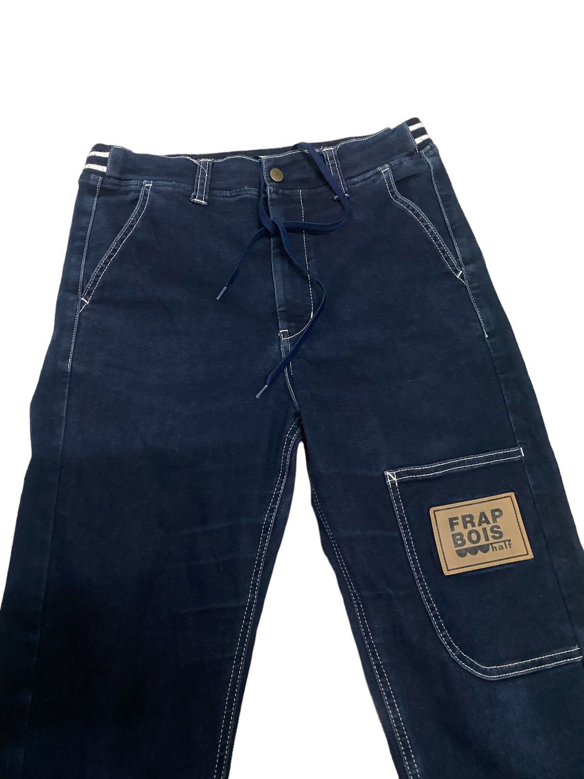 Issey Miyake × Japanese Brand × Vintage Vintage Frapbois half issey miyake Denim Jeans Size 31" - 4 Thumbnail