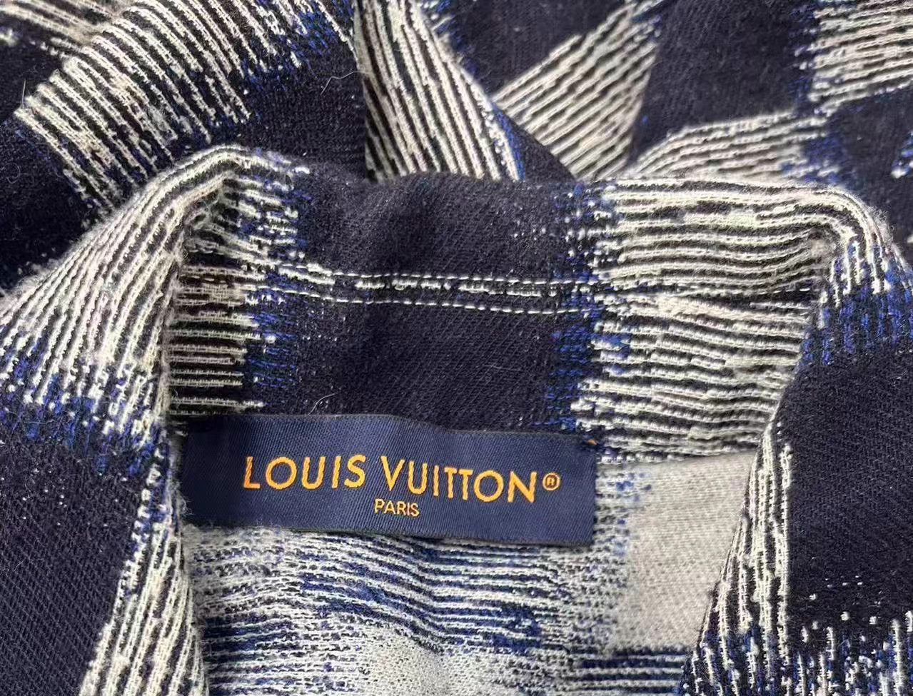 Louis Vuitton LOUIS VUITTON Gingham 1-Button Casual Jacket Men Gray XL Size US XL / EU 56 / 4 - 5 Thumbnail
