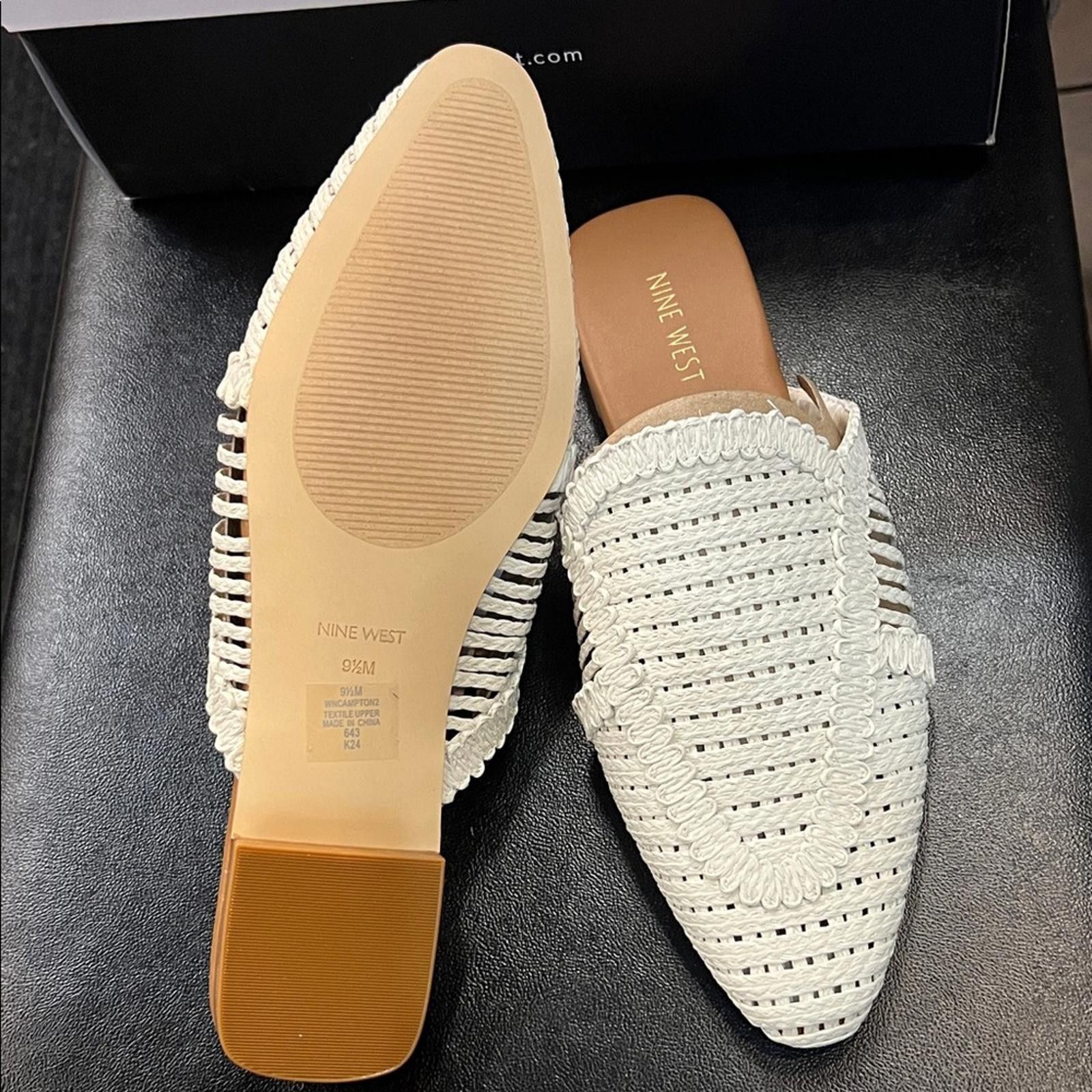 Nine West Nine West Cream Woven Men's Loafers Size US 9.5 / EU 42-43 - 5 Thumbnail
