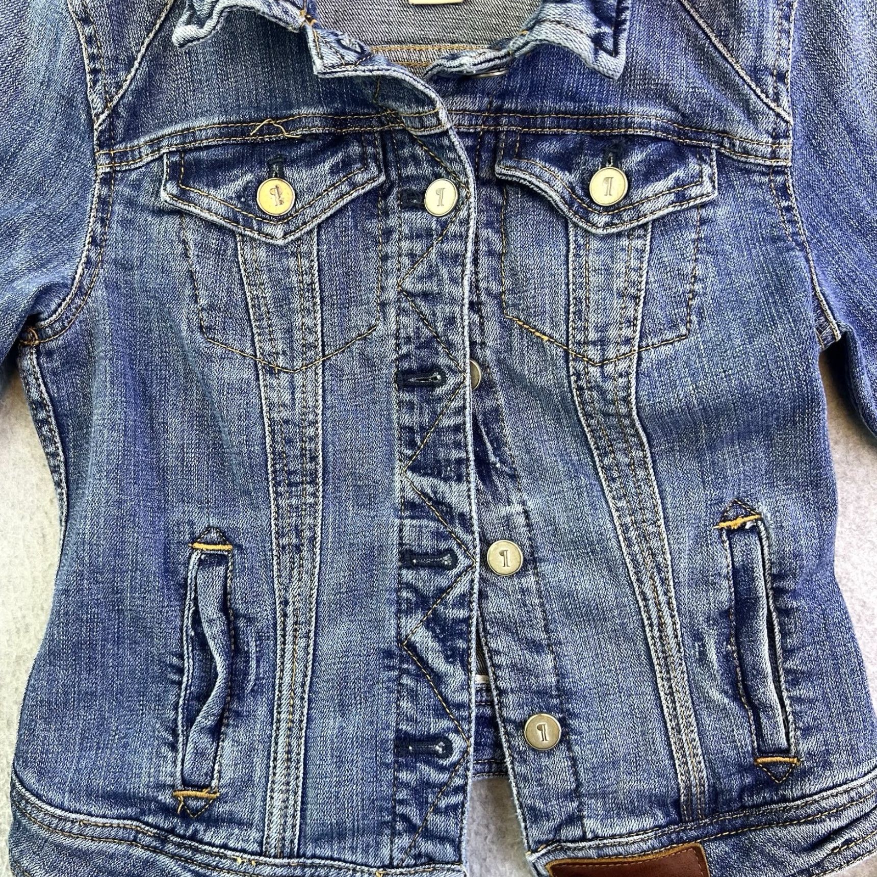 Vintage Pilcro Denim Jacket Womens XS Blue Button Front Casual Outdoor Jackets Size XS / US 0-2 / IT 36-38 - 6 Thumbnail
