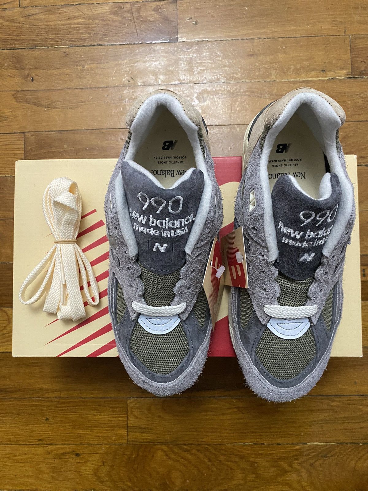 New Balance Size 3.5M / 5W - New Balance 990V2 Teddy Santis Marblehead Size US 5 / IT 35 - 9 Thumbnail