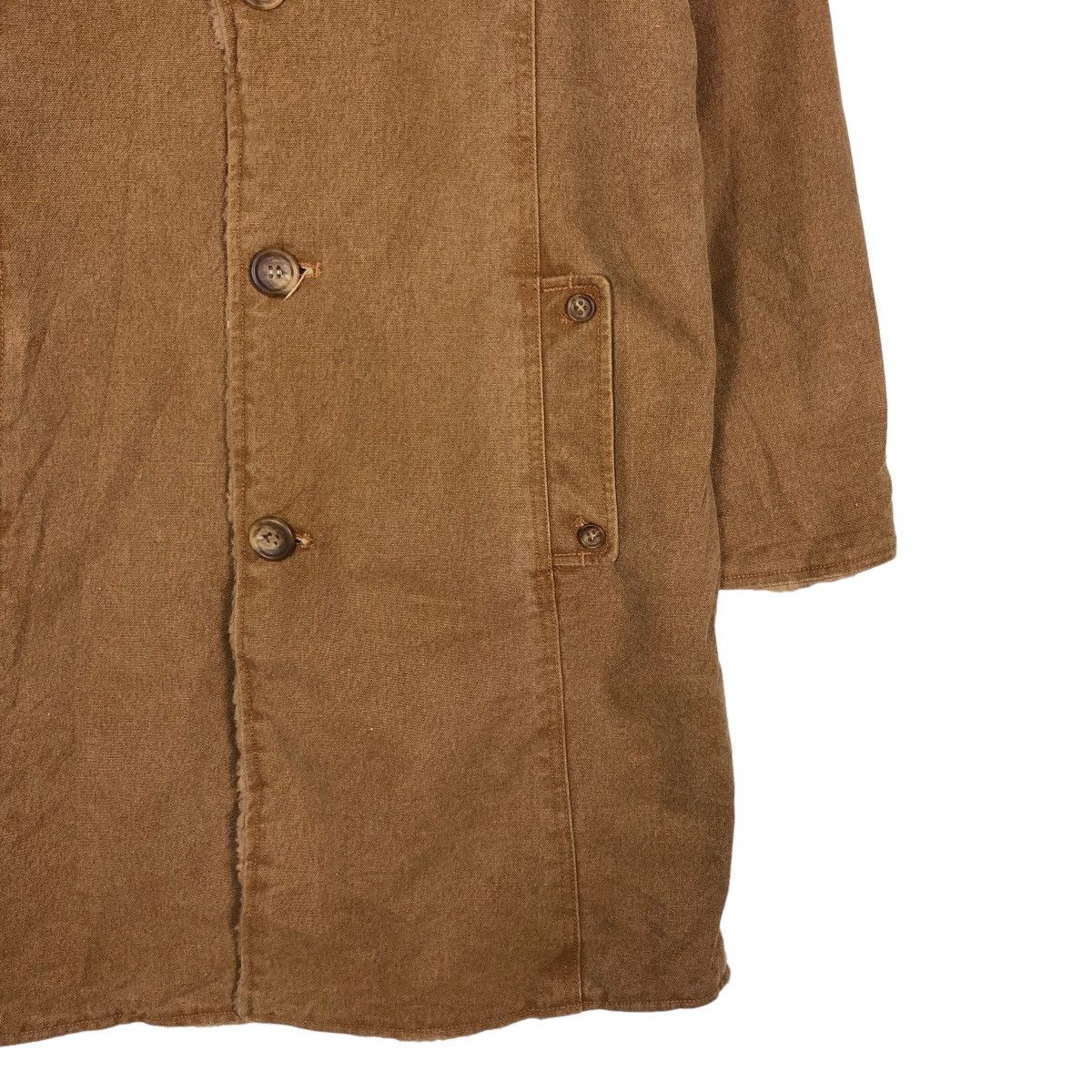 Japanese Brand 🔥Vintage Detroit Long Jacket Duck Canvas Double Name Size US M / EU 48-50 / 2 - 5 Thumbnail