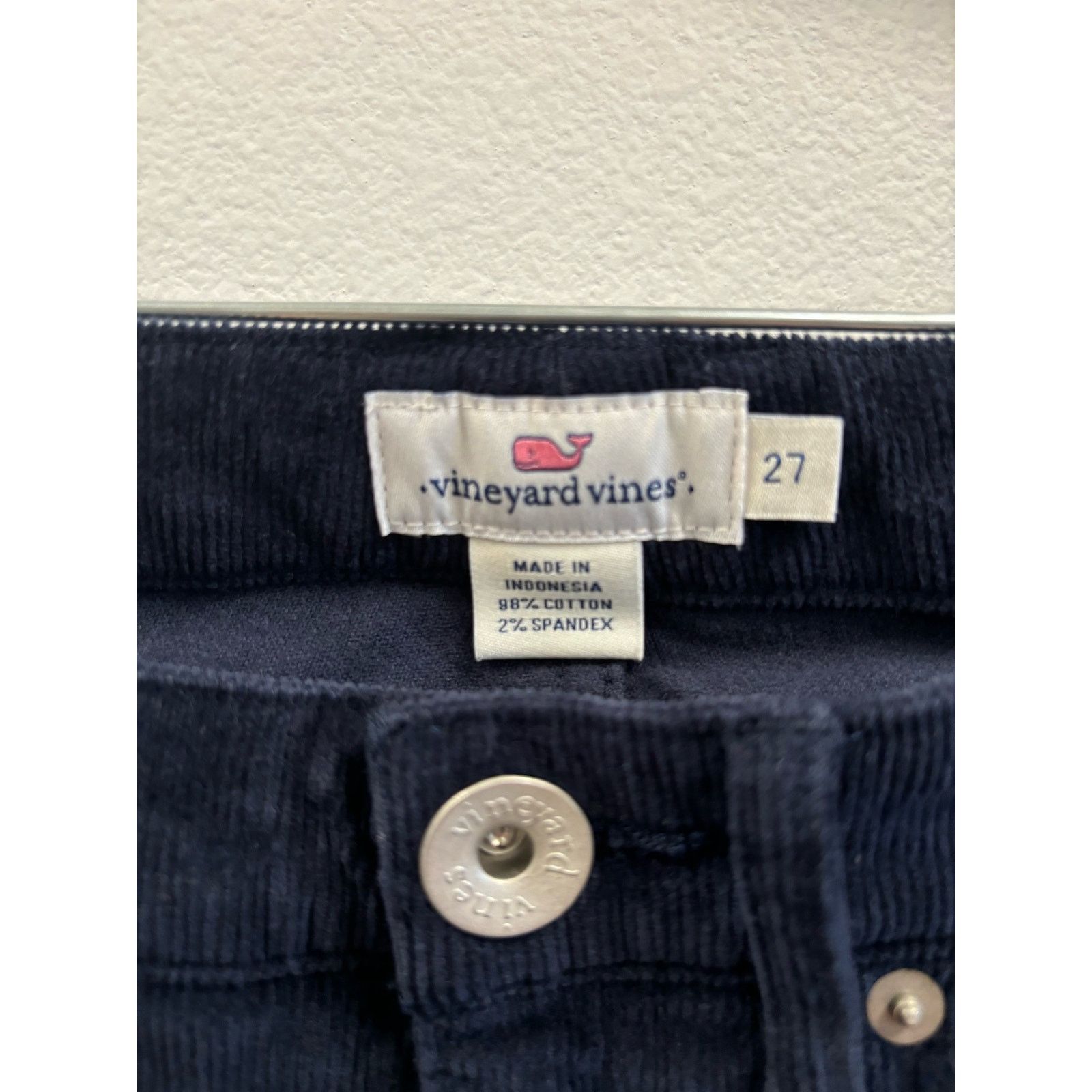 Vineyard Vines Vineyard Vines Navy Blue Corduroy Pants Size 27 Size 27" / US 4 / IT 40 - 5 Thumbnail