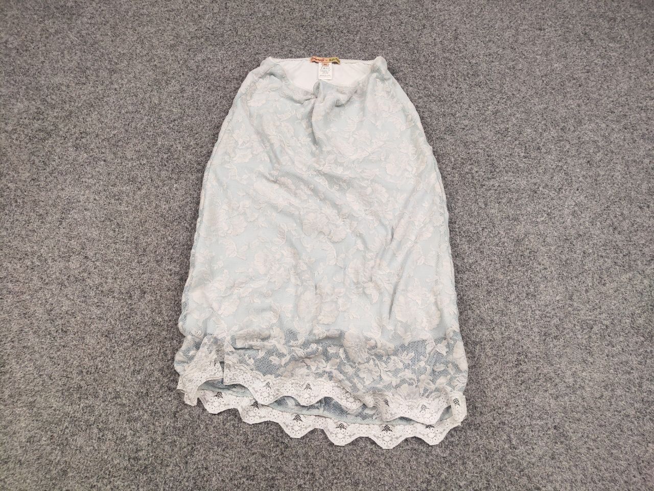 Other Petit Pois by Viviana G Designer lace skirt light blue Size 30" / US 8 / IT 44 - 2 Thumbnail