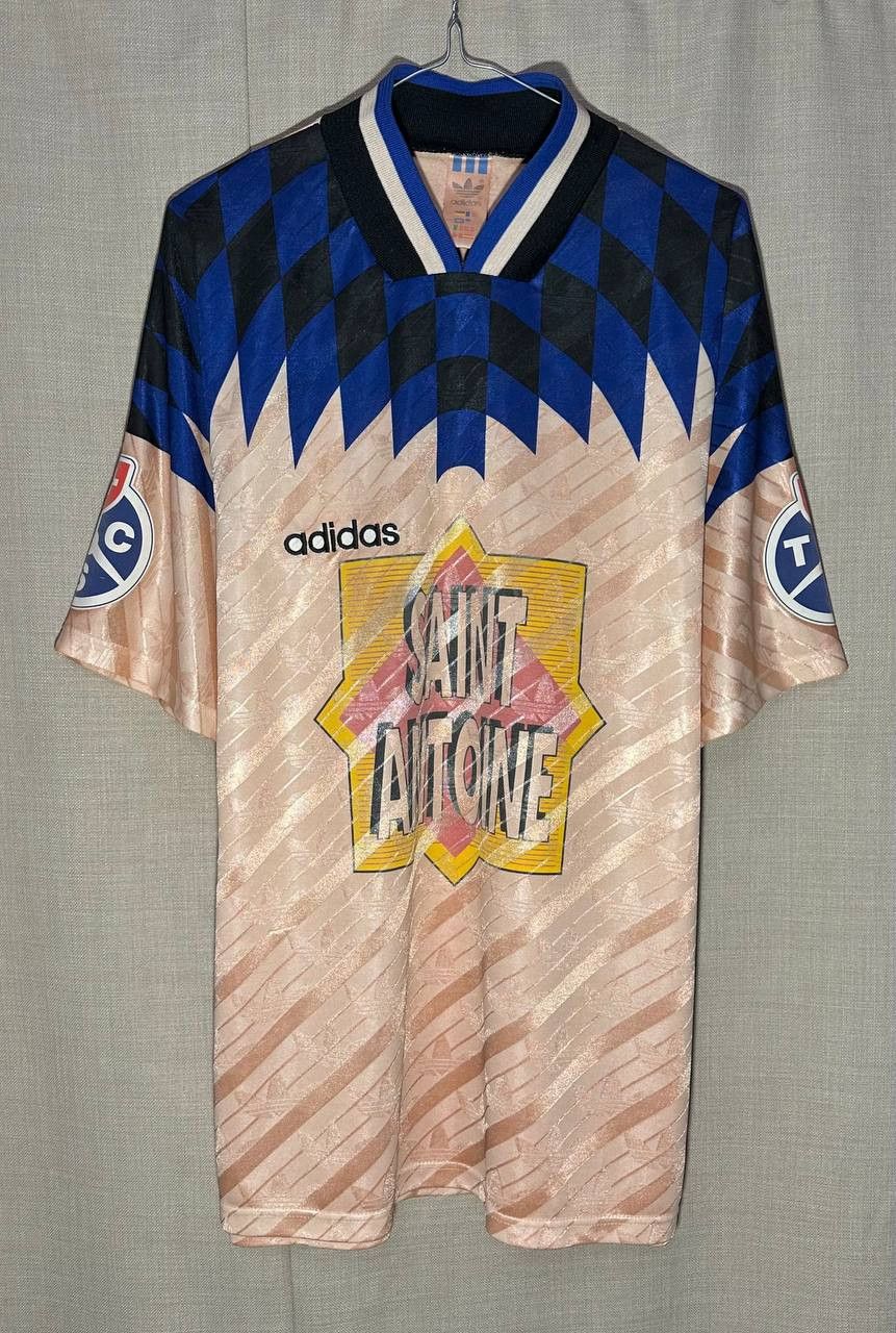 Adidas Adidas Vintage swiss Foofball Shirt jersey 90s saint antoine Size US L / EU 52-54 / 3 - 1 Thumbnail