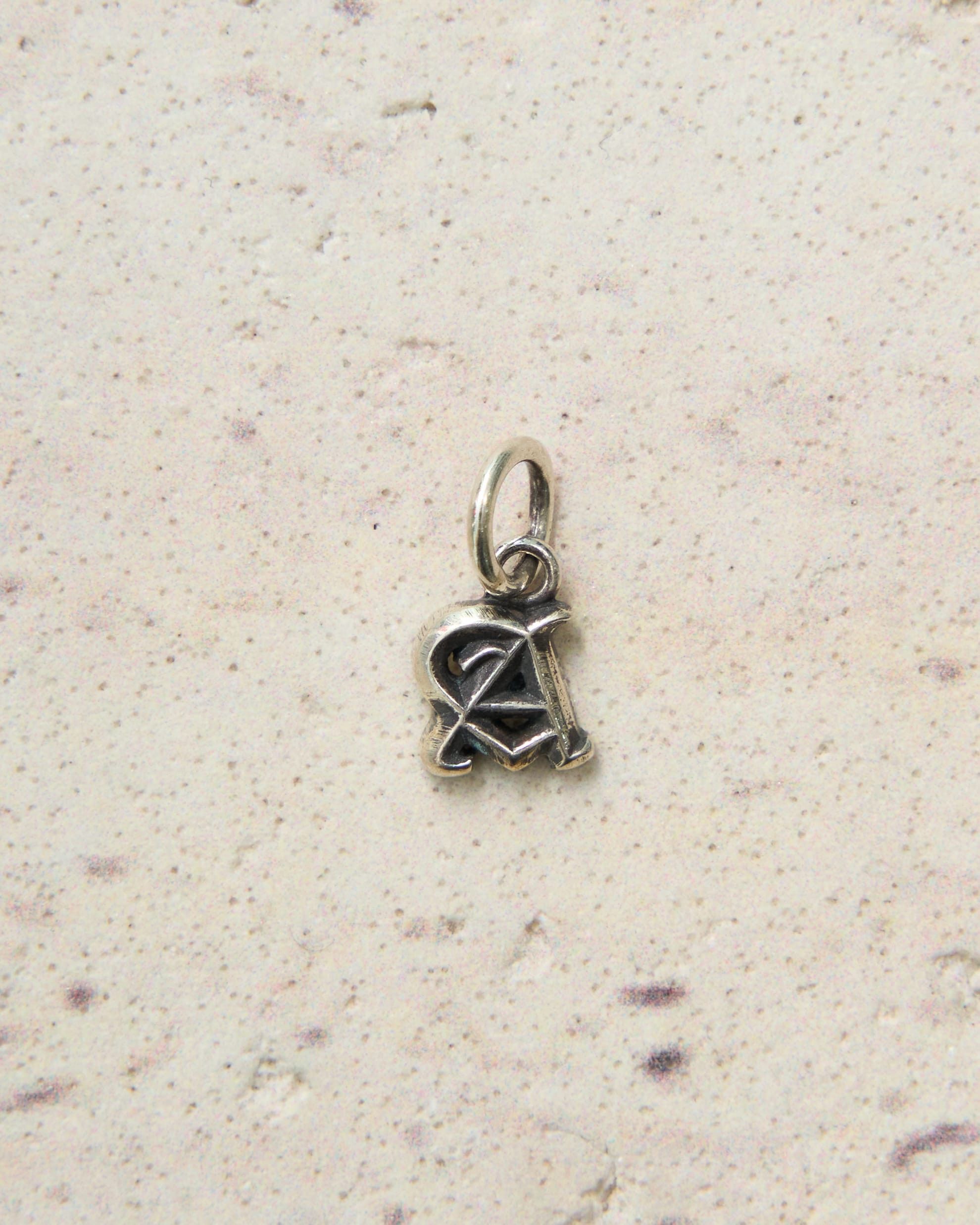 Chrome Hearts Chrome Hearts Mini Alphabet Letter A Charm silver