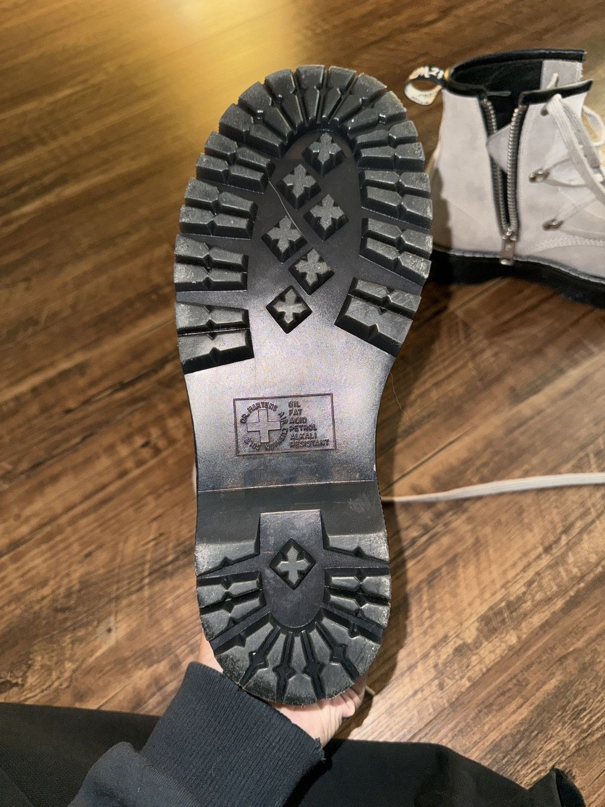 Dr. Martens × Rick Owens Rick Owens x Dr.Martens Grey Boots Size US 8 / EU 41 - 3 Thumbnail