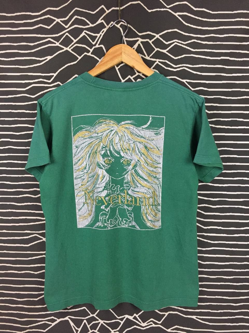 Vintage Neverland Anime Girl Graphic T-Shirt Green Manga Style Tee Size US S / EU 44-46 / 1 - 1 Thumbnail