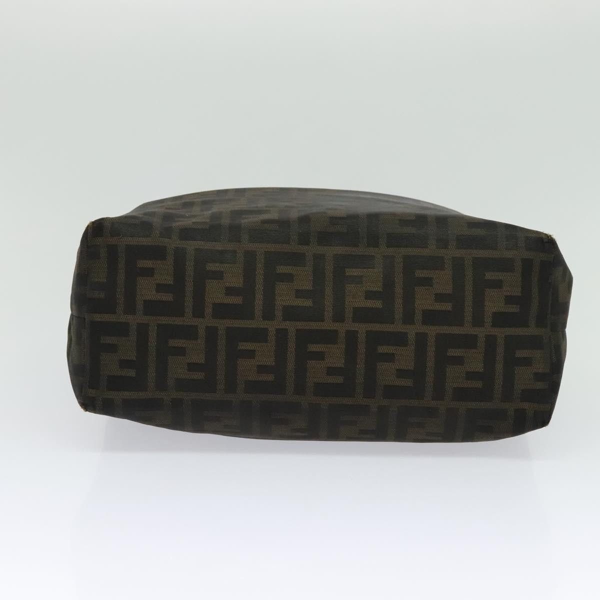 Fendi FENDI Zucca Canvas Tote Bag Nylon Brown Black Size ONE SIZE - 9 Thumbnail