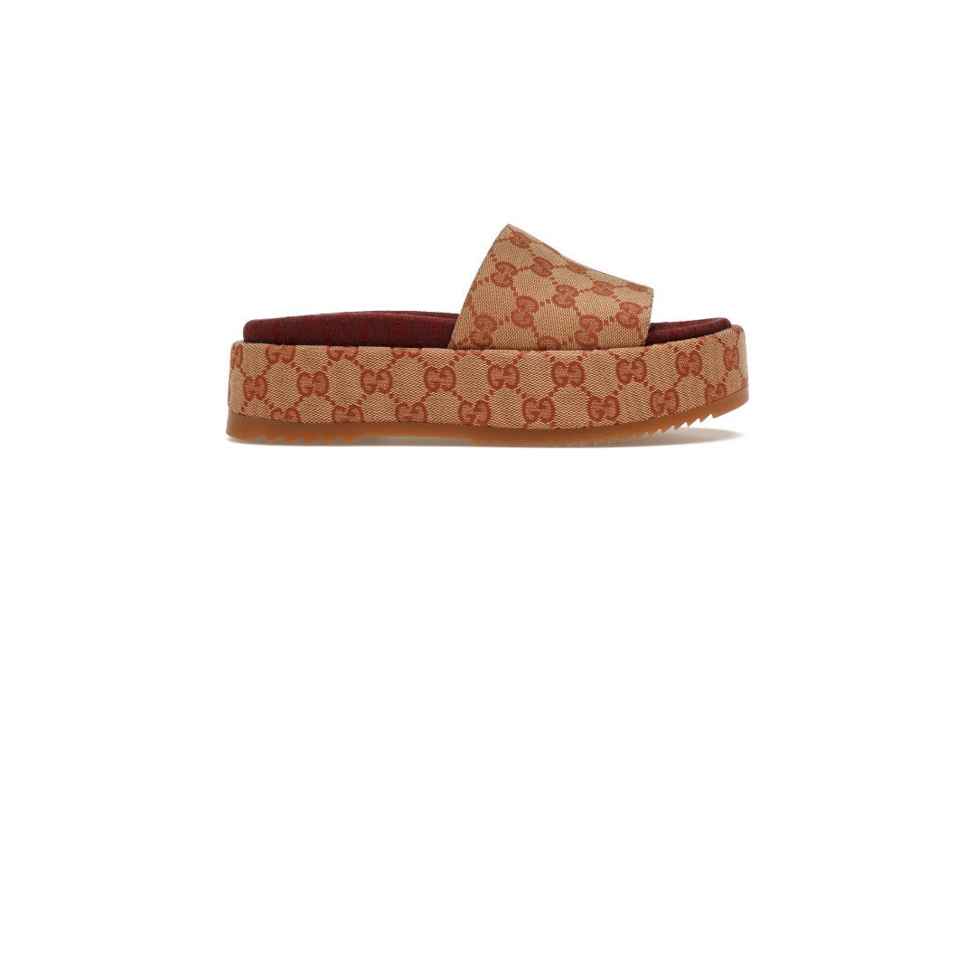 Gucci oc11z1025 Fabric Sandals in Beige Size US 7 / IT 37 - 1 Preview