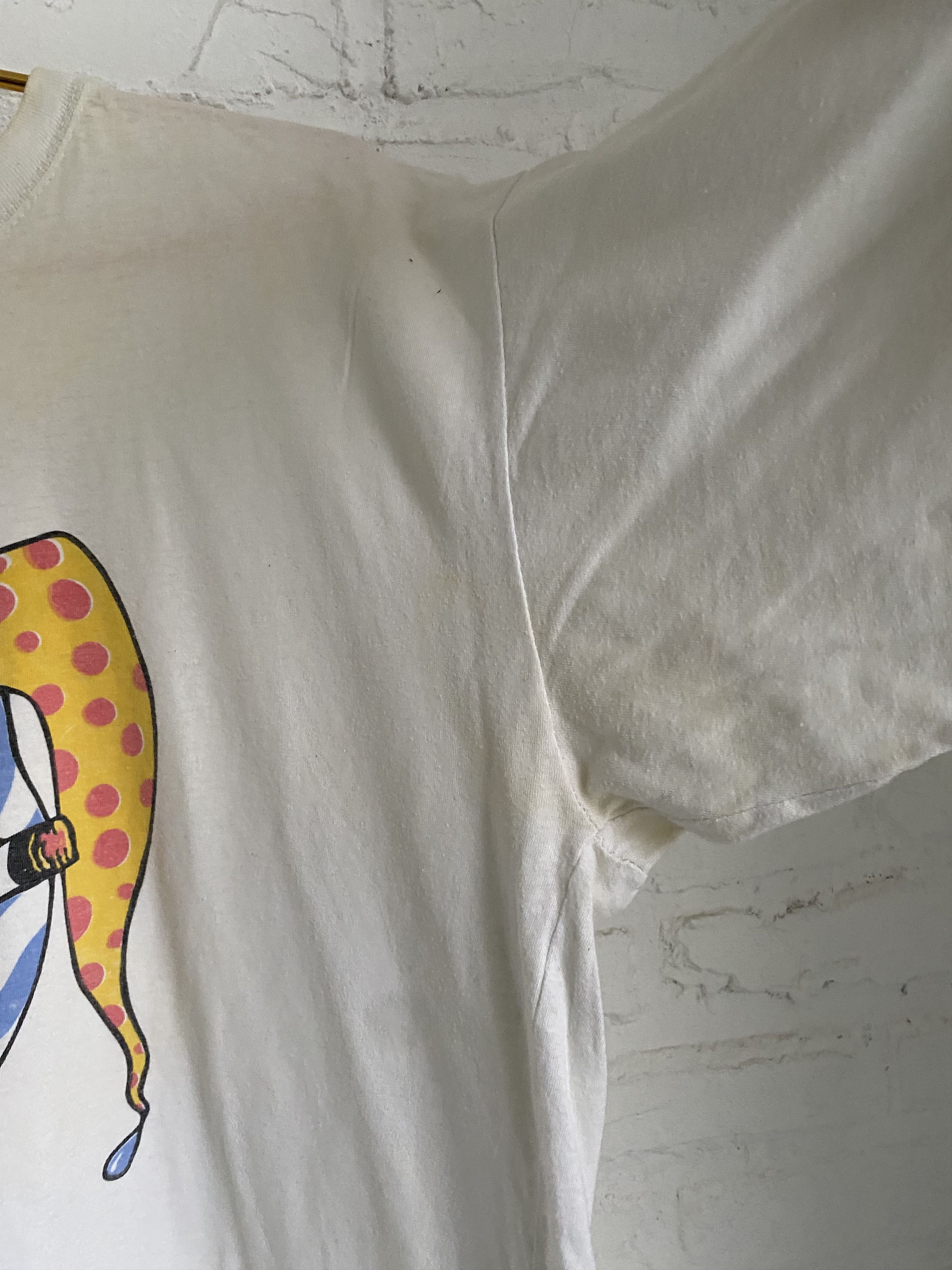 Band Tees × Vintage Vintage 90s Smoking Evil Jester t-shirt Size US M / EU 48-50 / 2 - 7 Thumbnail