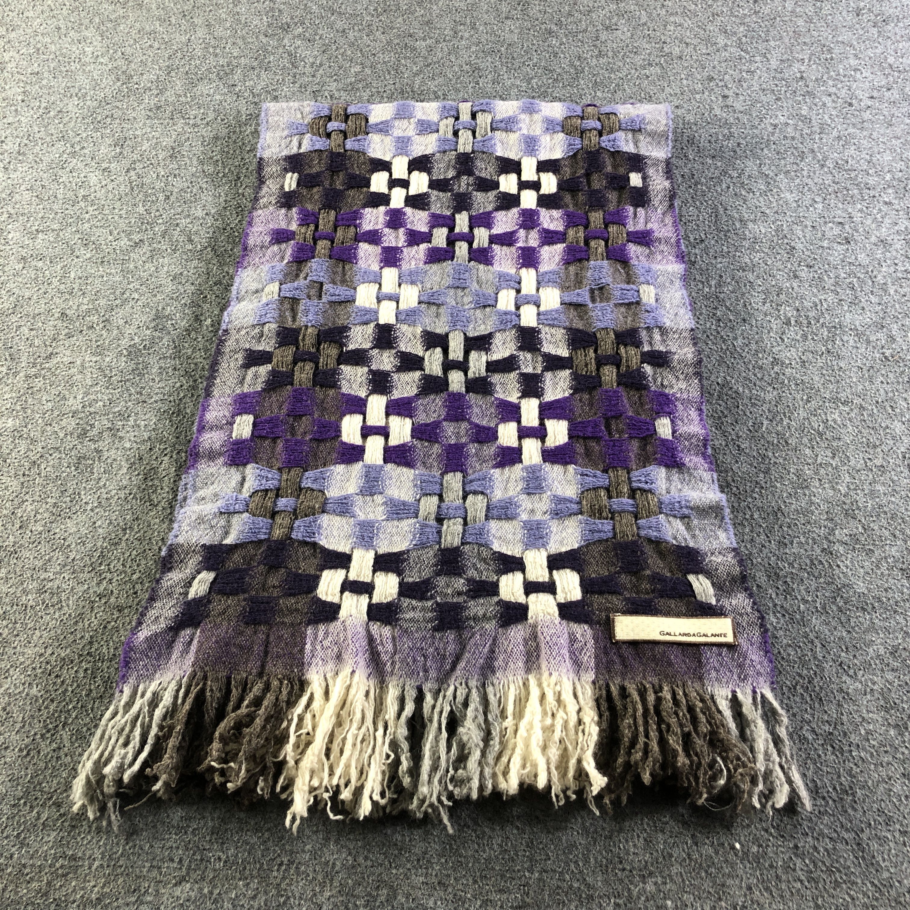 Vintage Gallarda Galante Wool Scarf Muffler V2741 Size ONE SIZE - 2 Thumbnail