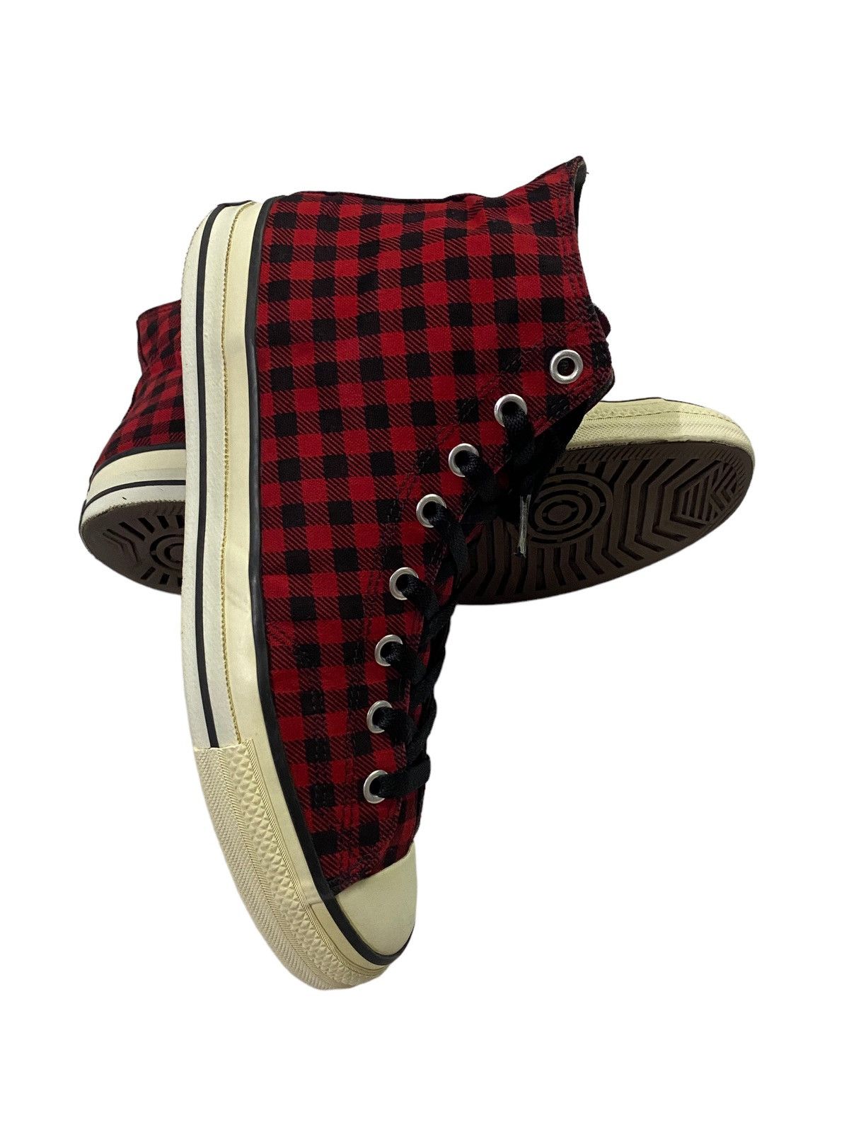 Number (N)ine NUMBER (N)INE Red Plaind Punk Sneakers Size US 9 / EU 42 - 17 Thumbnail