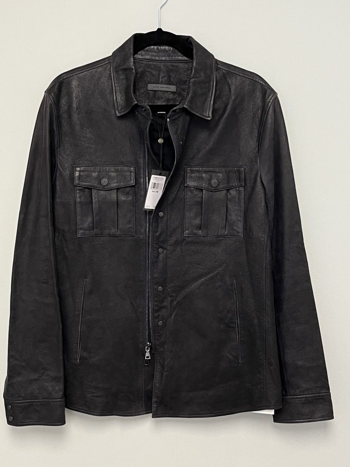 John Varvatos Tinian Slim Fit Snap Zip Front Jacket. 48 Size US M / EU 48-50 / 2 - 10 Thumbnail