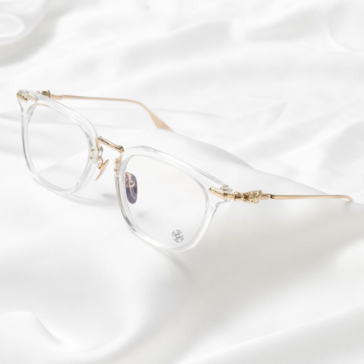 Chrome Hearts CHROME HEARTS CLOACO CRYSTAL/ GOLD PLATED GLASSES Size ONE SIZE - 2 Thumbnail