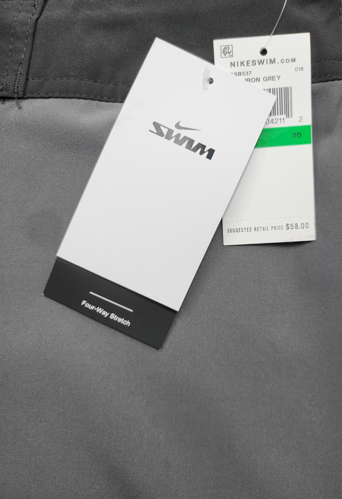 Nike NWT NIKE Swim Men's Essential Vital 7" Volley Shorts Gray Size US 30 / EU 46 - 3 Thumbnail